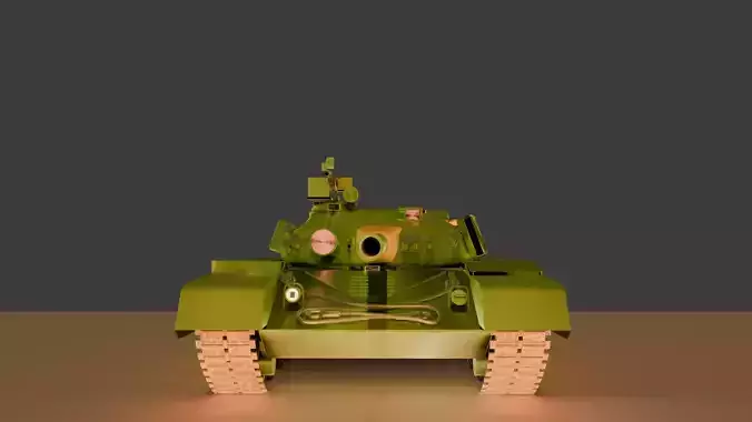 T 80 B low poly model 