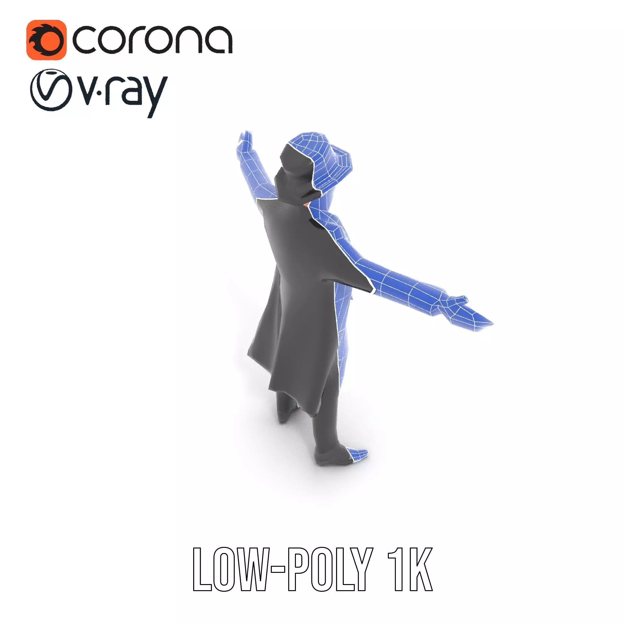 Elegant Victorian Gentleman model pack Low-poly 3D model_27