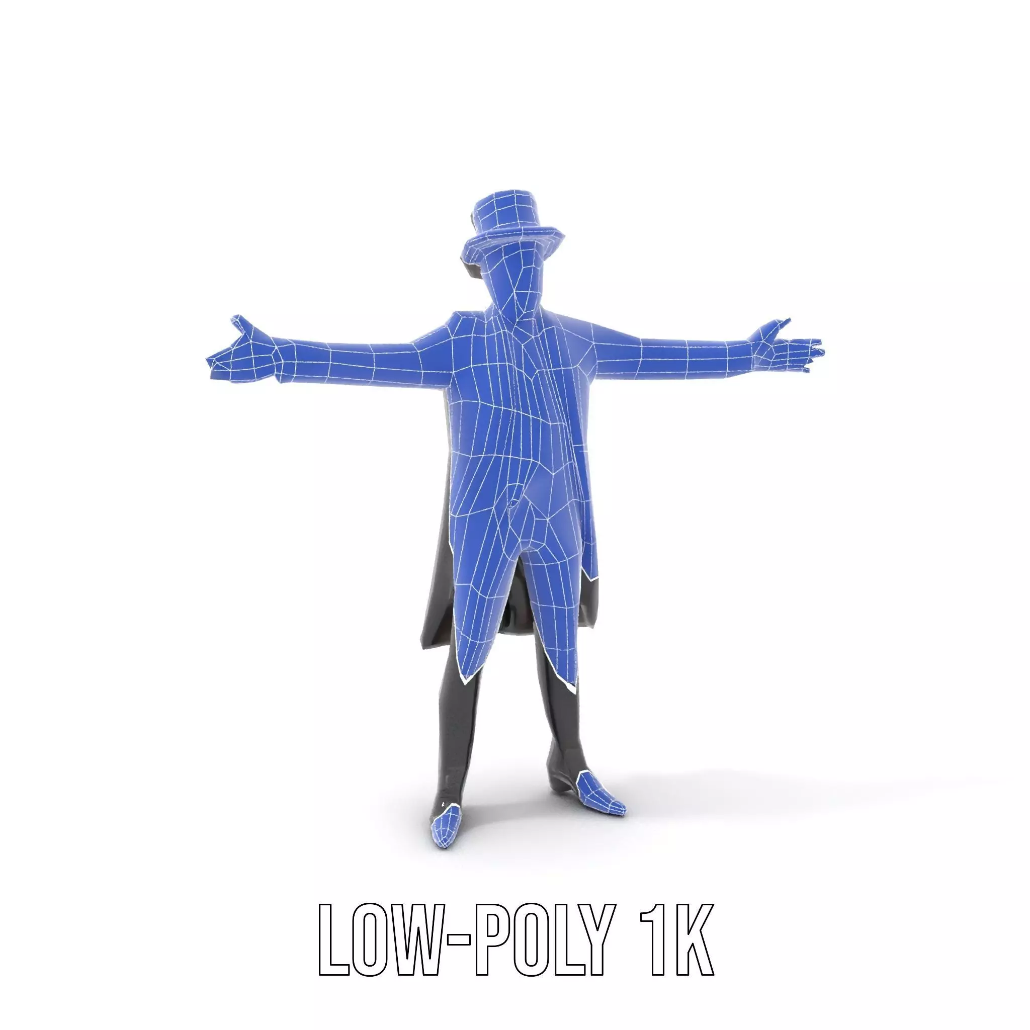 Elegant Victorian Gentleman model pack Low-poly 3D model_14