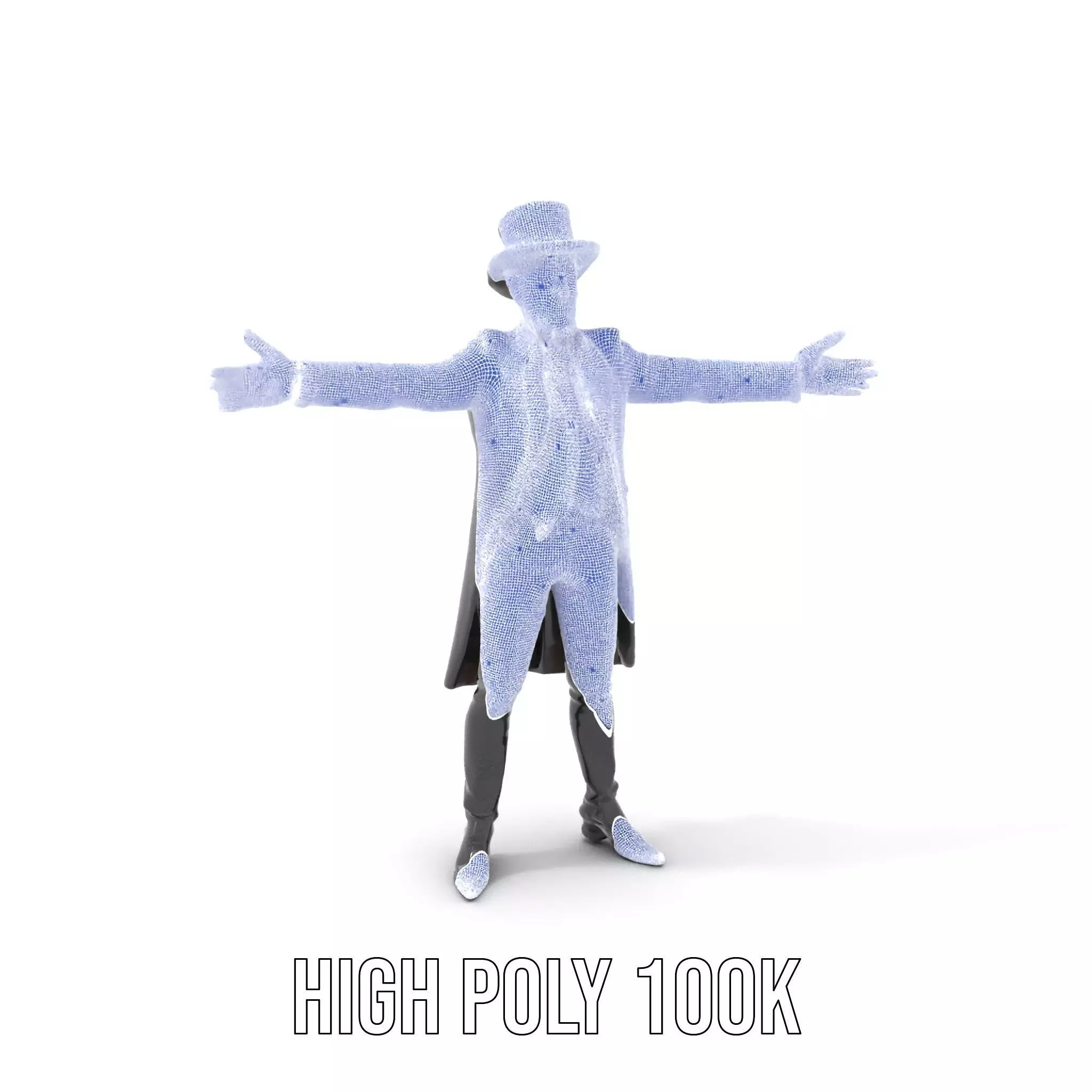 Elegant Victorian Gentleman model pack Low-poly 3D model_4