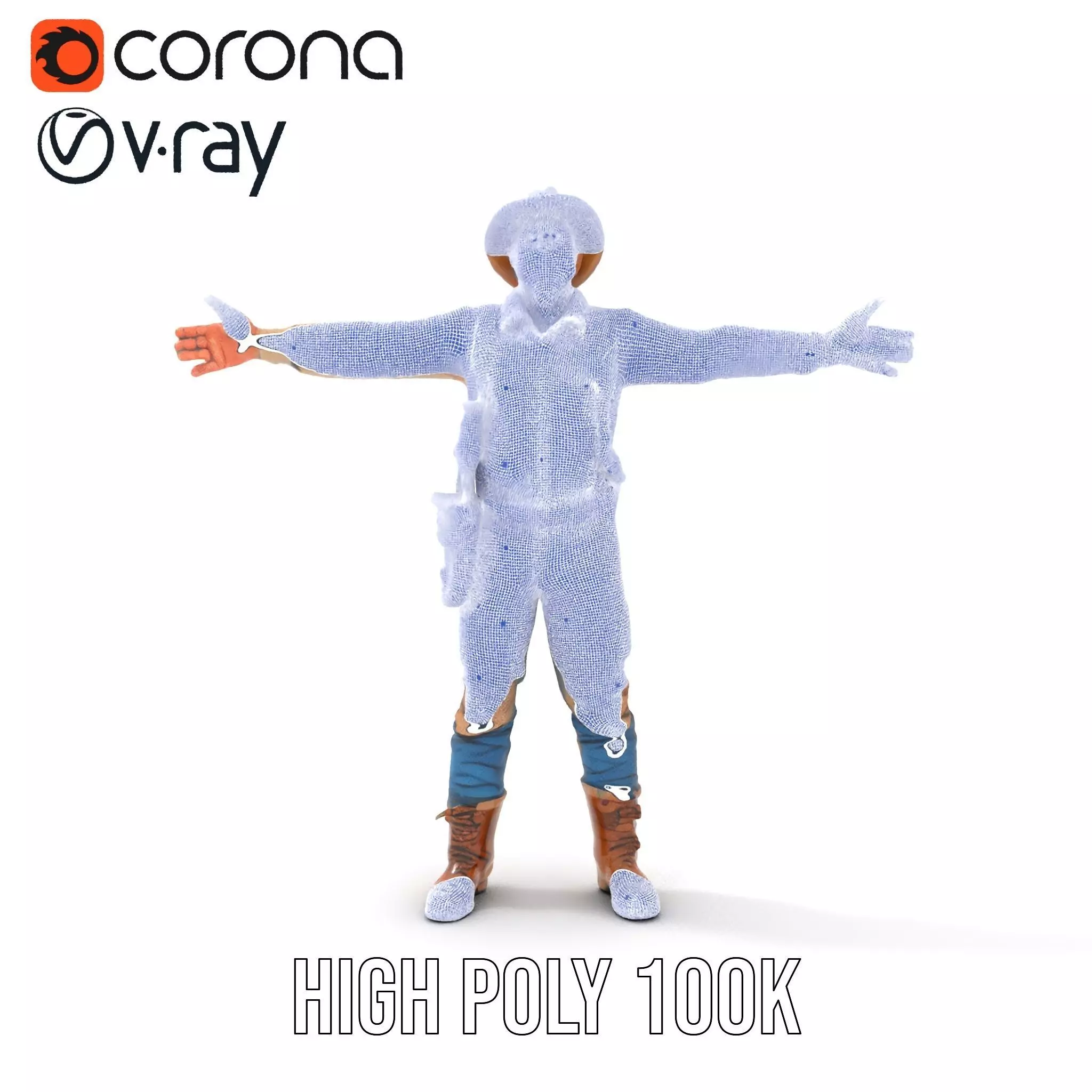 Explorer Adventurer Outfit model pack Low-poly 3D model_31