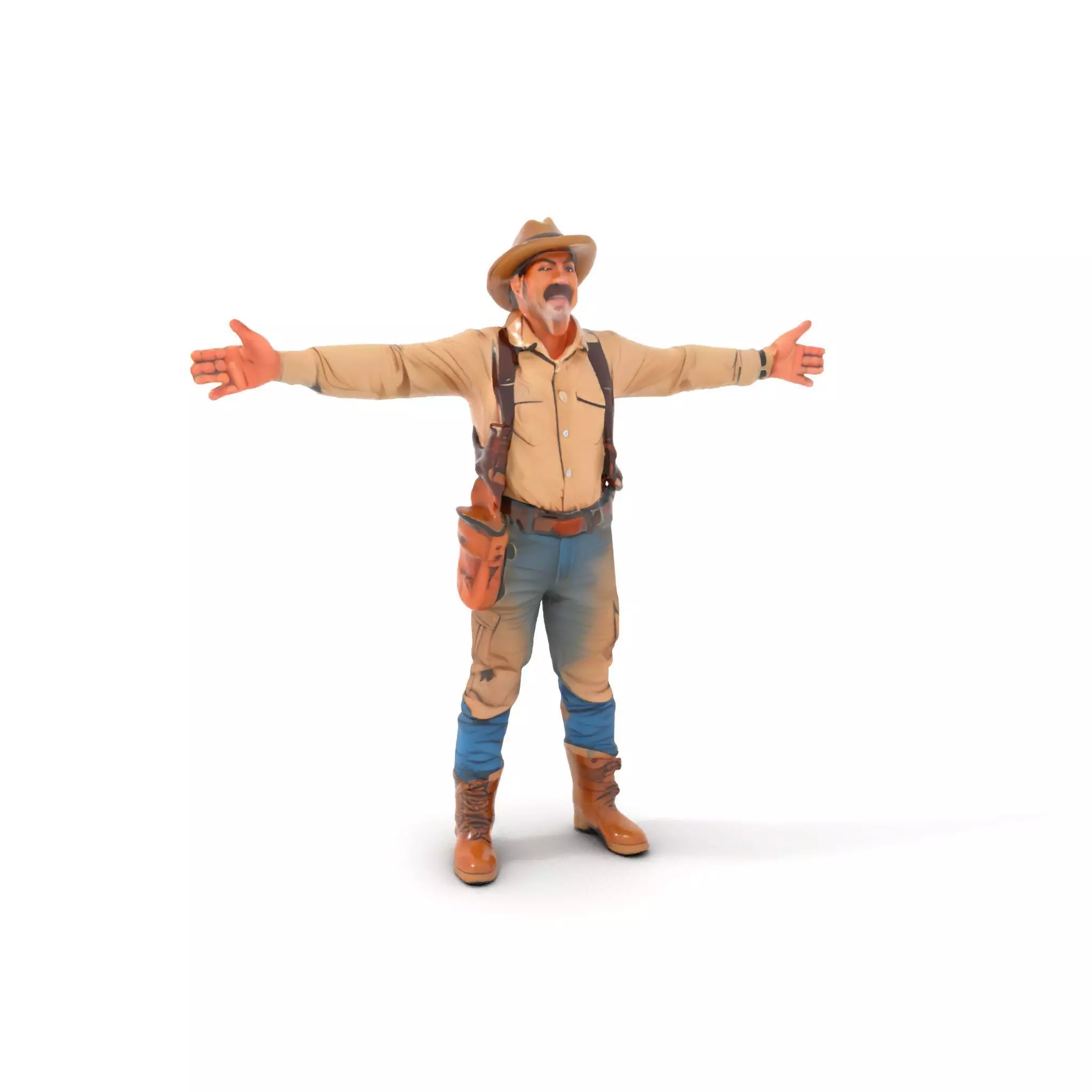 Explorer Adventurer Outfit model pack Low-poly 3D model_0