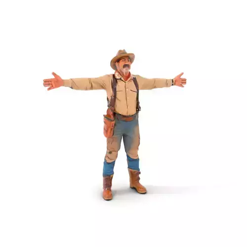 Explorer Adventurer Outfit model pack Low-poly 3D model
