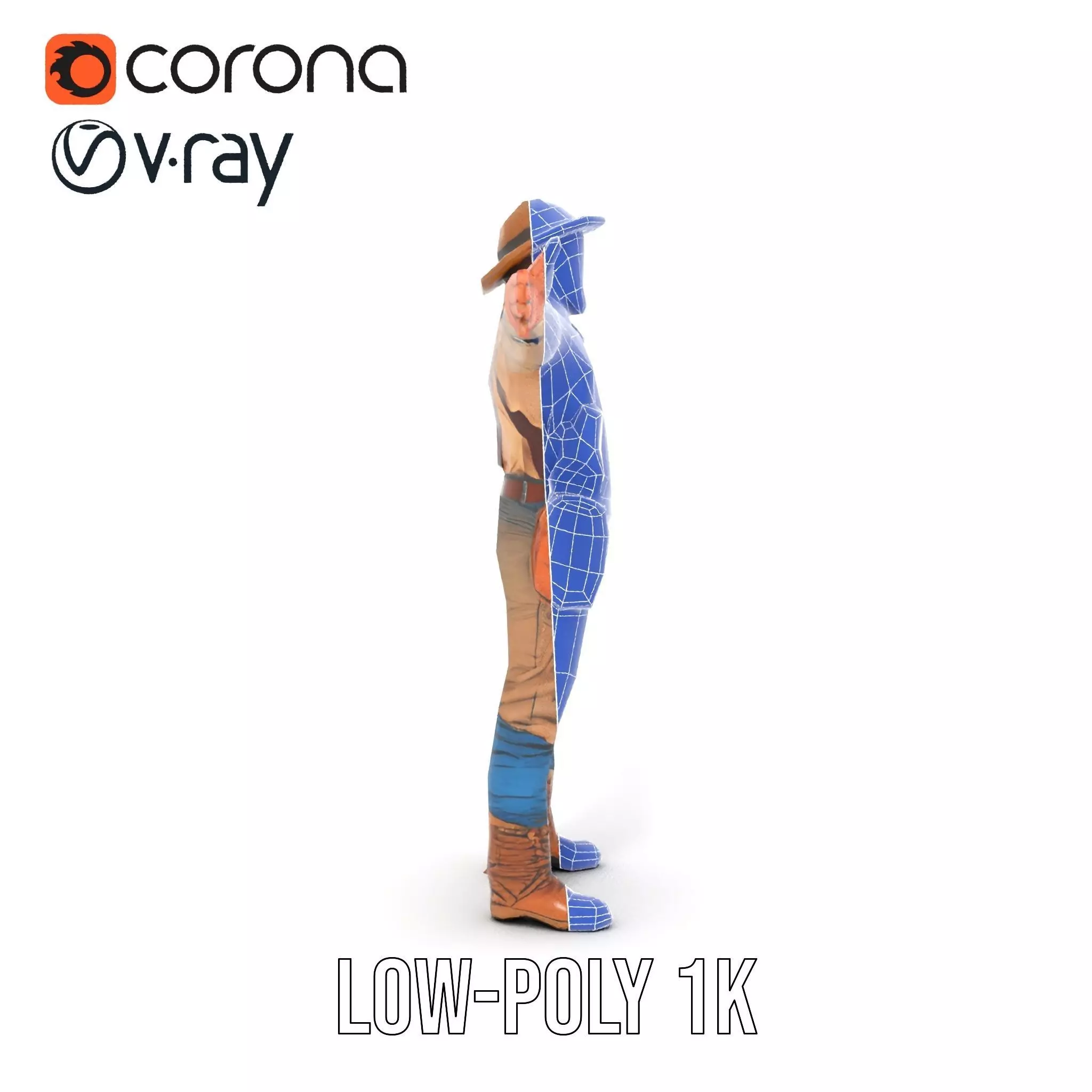 Explorer Adventurer Outfit model pack Low-poly 3D model_24