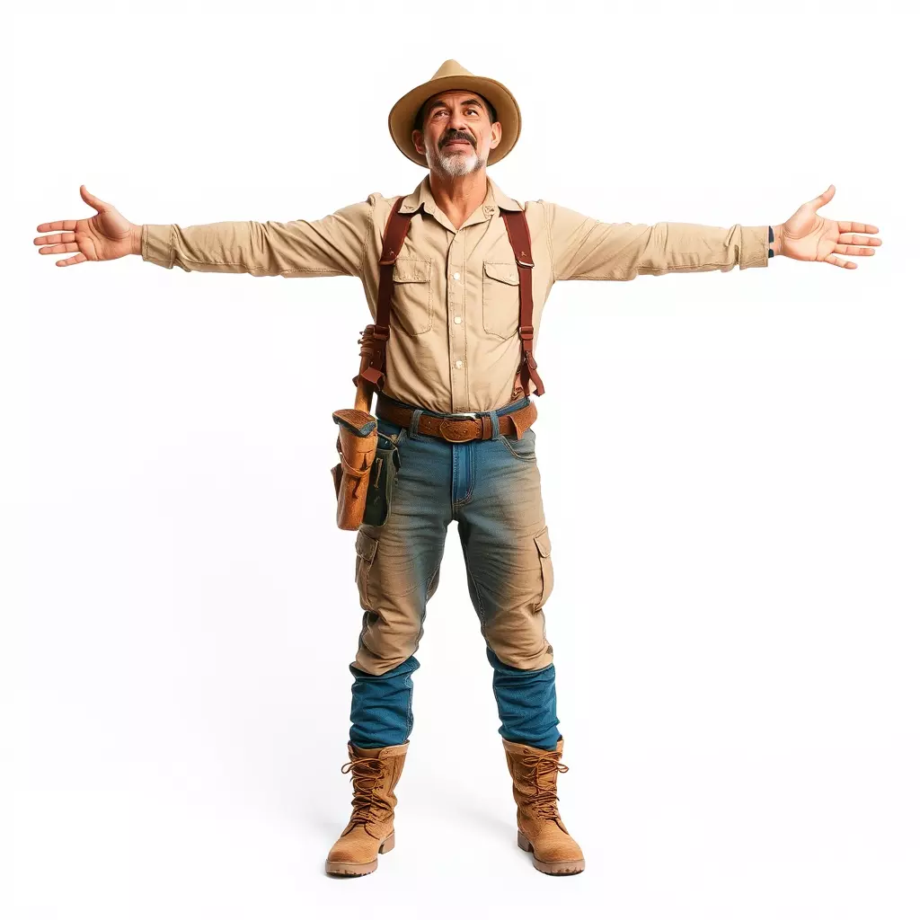 Explorer Adventurer Outfit model pack Low-poly 3D model_2