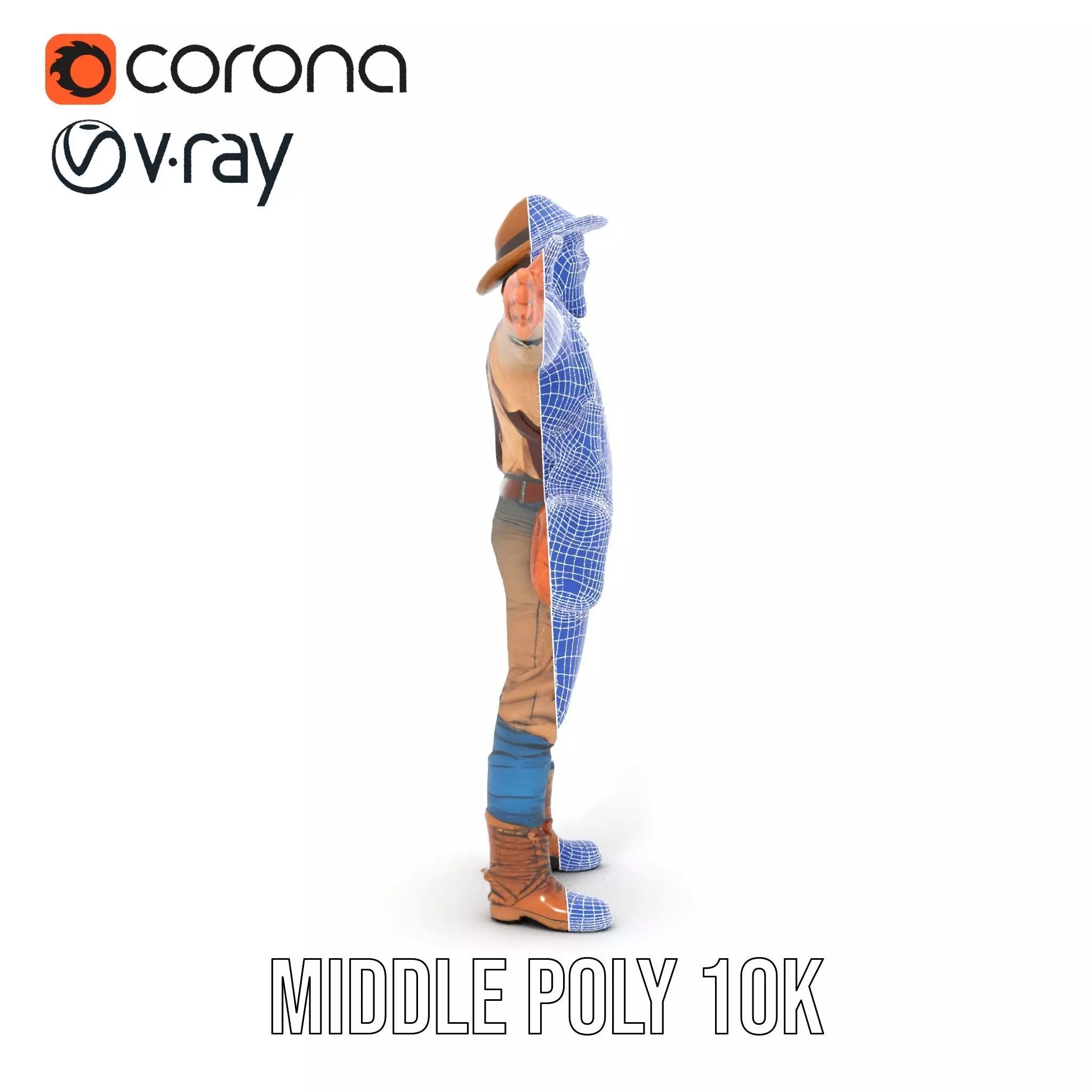 Explorer Adventurer Outfit model pack Low-poly 3D model_18