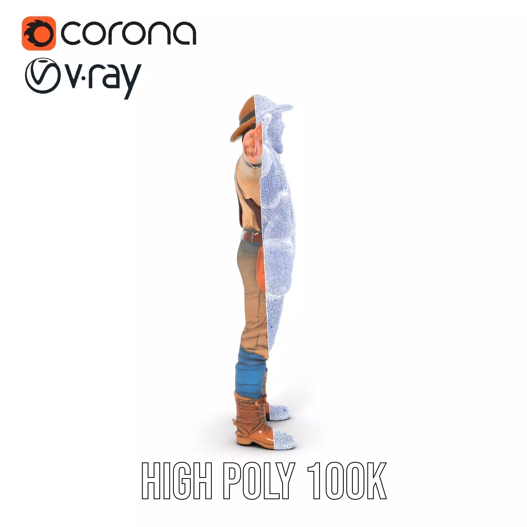 Explorer Adventurer Outfit model pack Low-poly 3D model_33