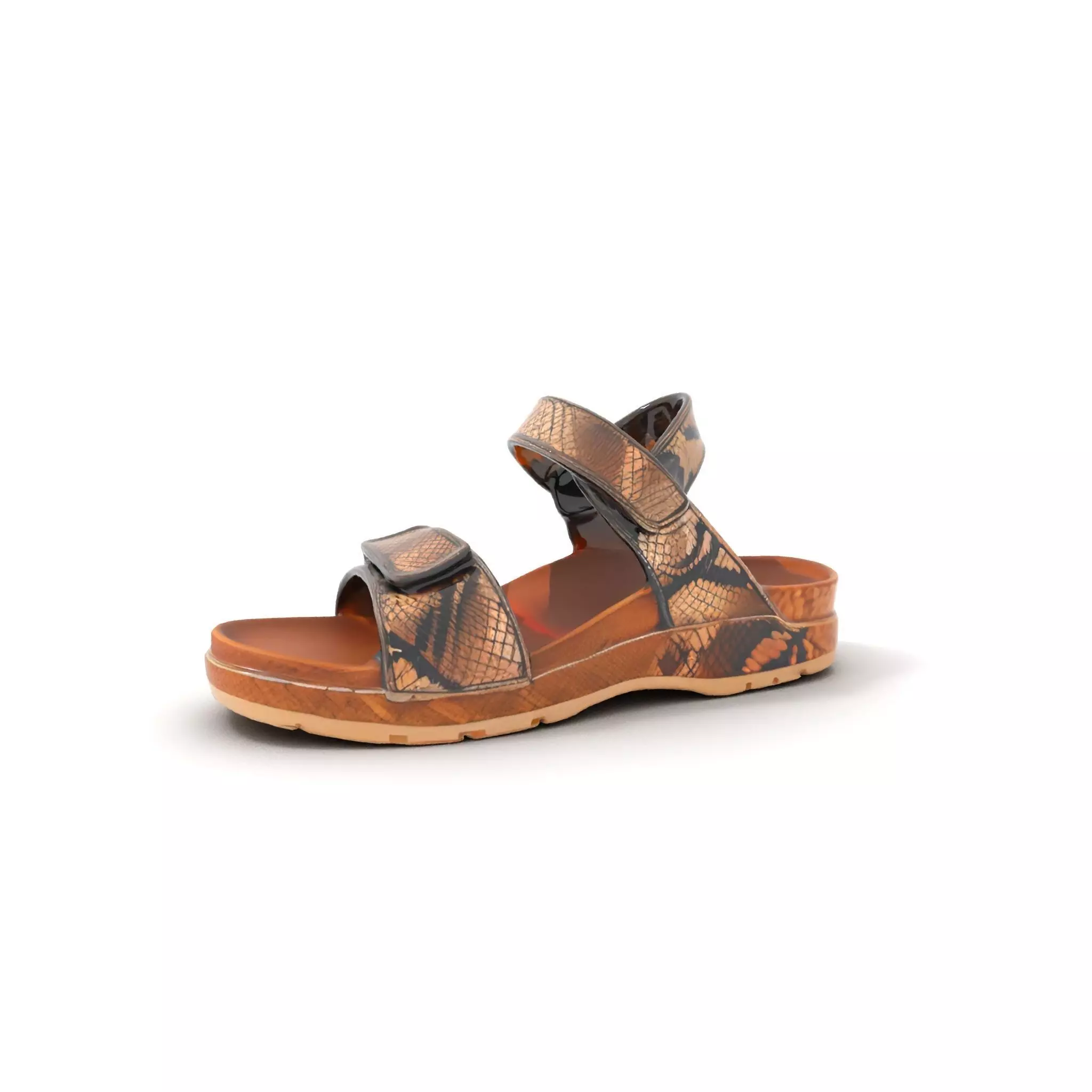 Snake Pattern Sandal model pack Low-poly 3D model_6