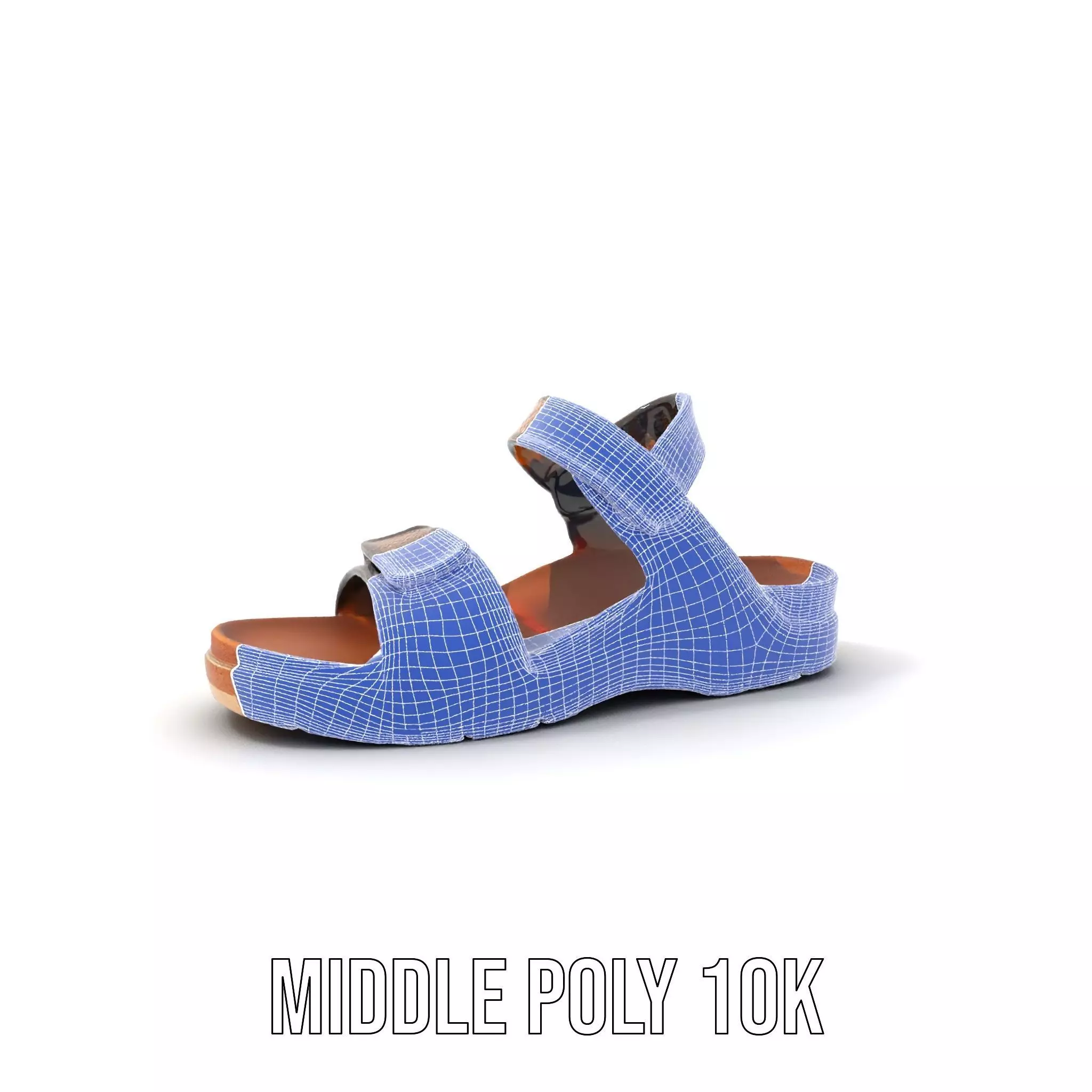 Snake Pattern Sandal model pack Low-poly 3D model_21