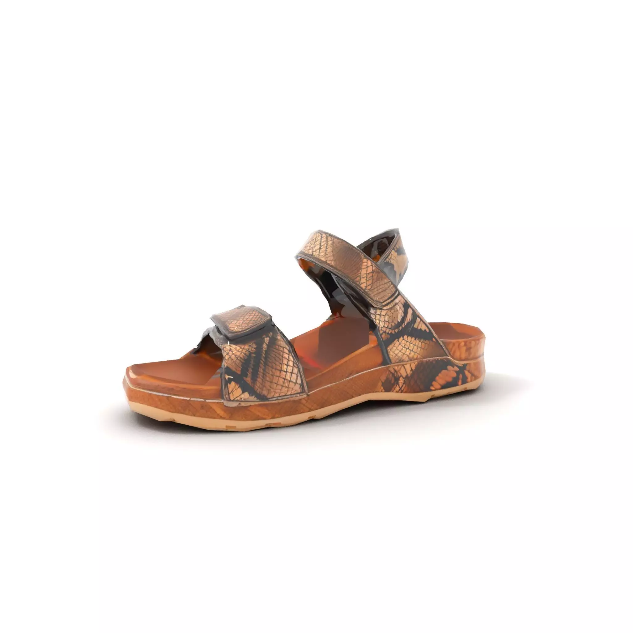 Snake Pattern Sandal model pack Low-poly 3D model_7