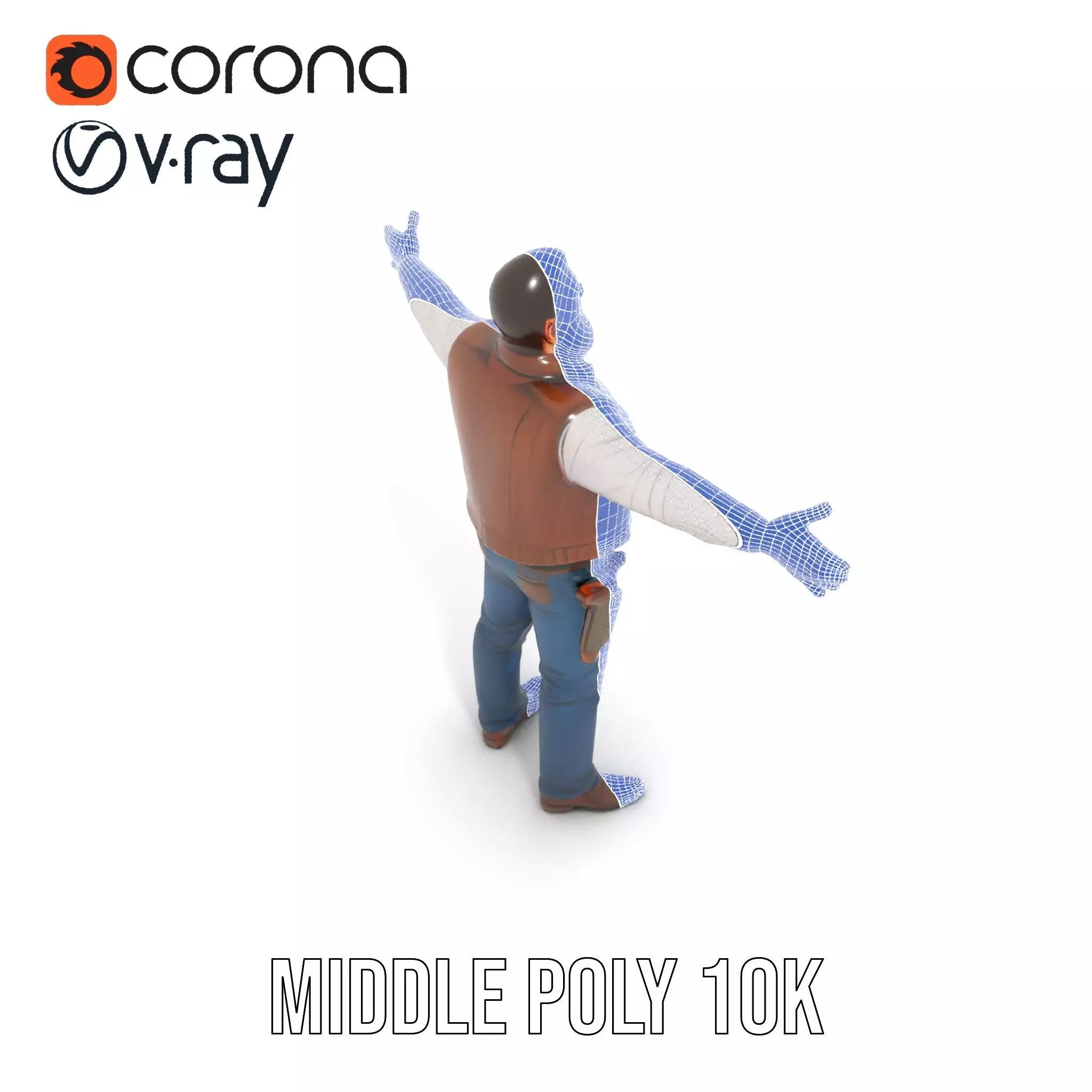 Cowboy Adventurer model pack Low-poly 3D model_22