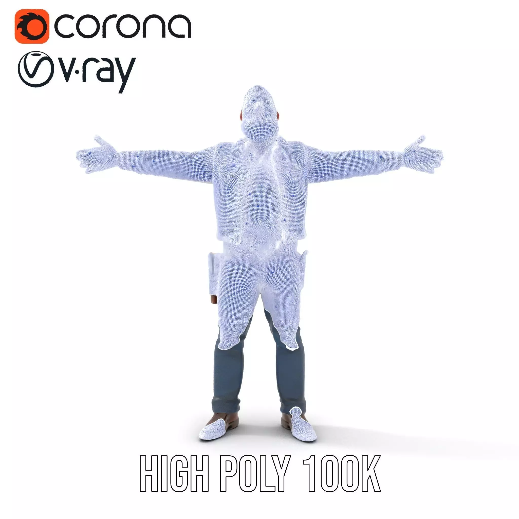 Cowboy Adventurer model pack Low-poly 3D model_33