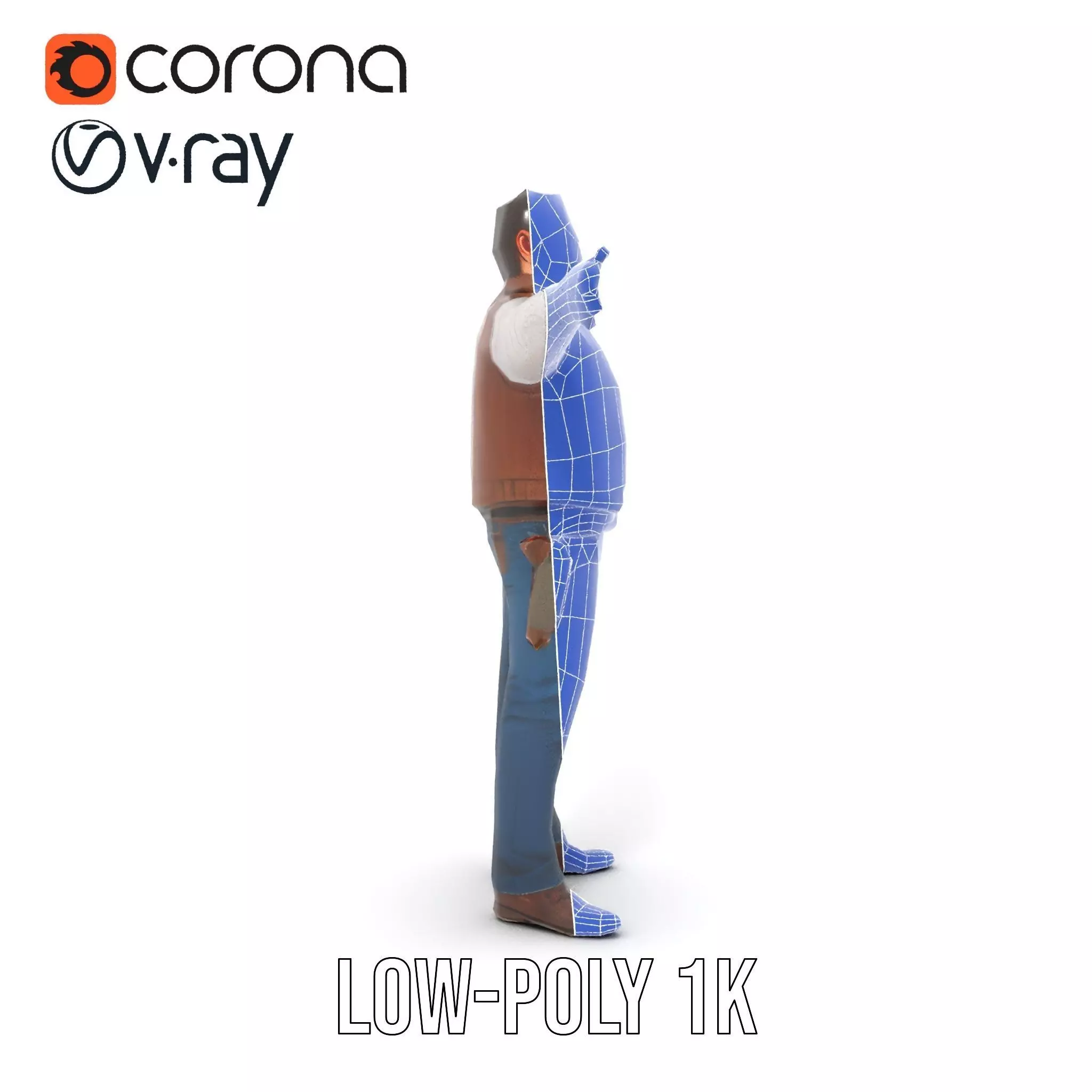 Cowboy Adventurer model pack Low-poly 3D model_25