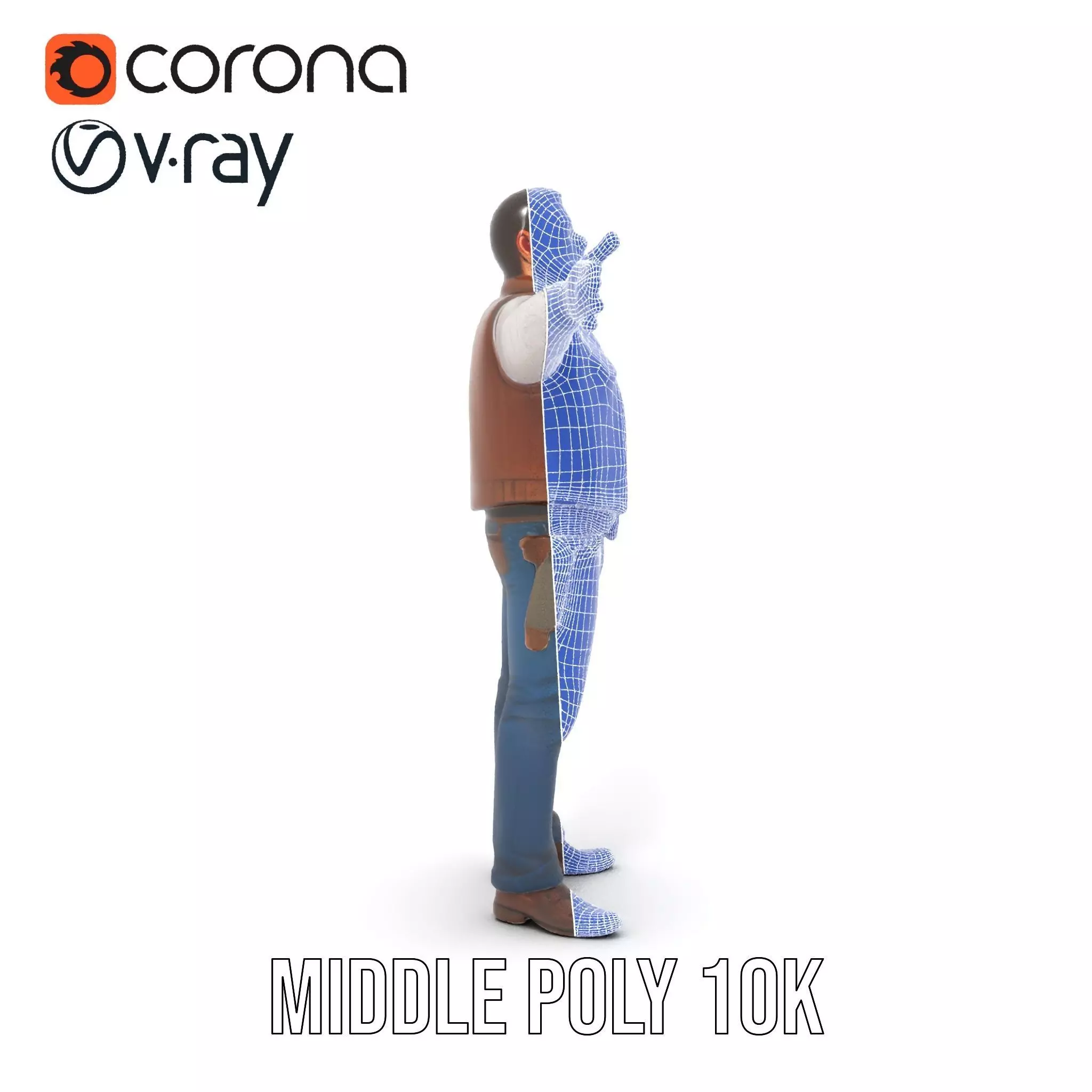 Cowboy Adventurer model pack Low-poly 3D model_29