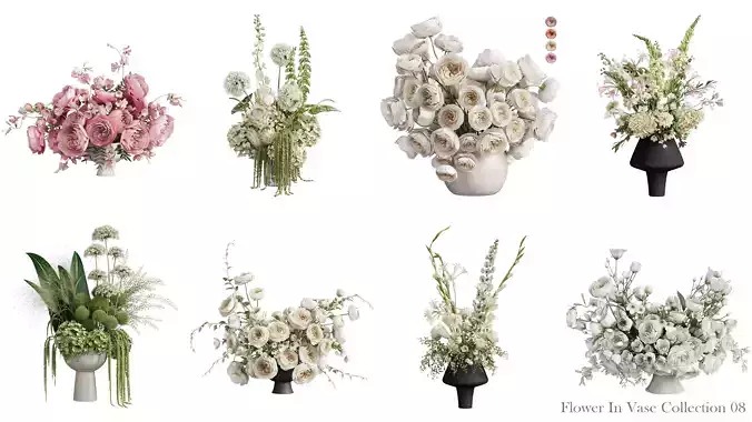 Flower In Vase Collection 08 