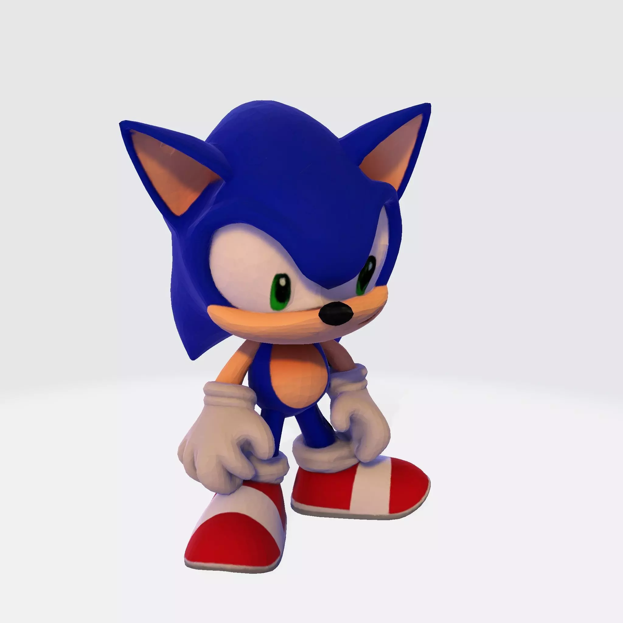 Sonic the Hedgehog Made 3D Printable Figurine 3D print model_10