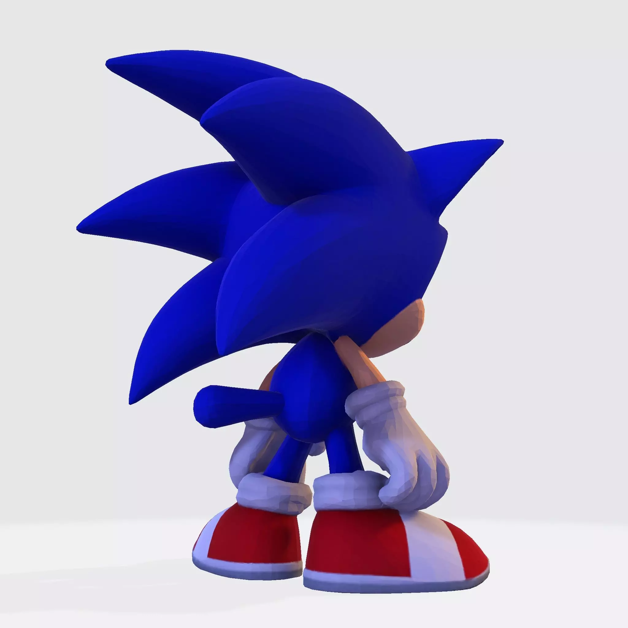 Sonic the Hedgehog Made 3D Printable Figurine 3D print model_7