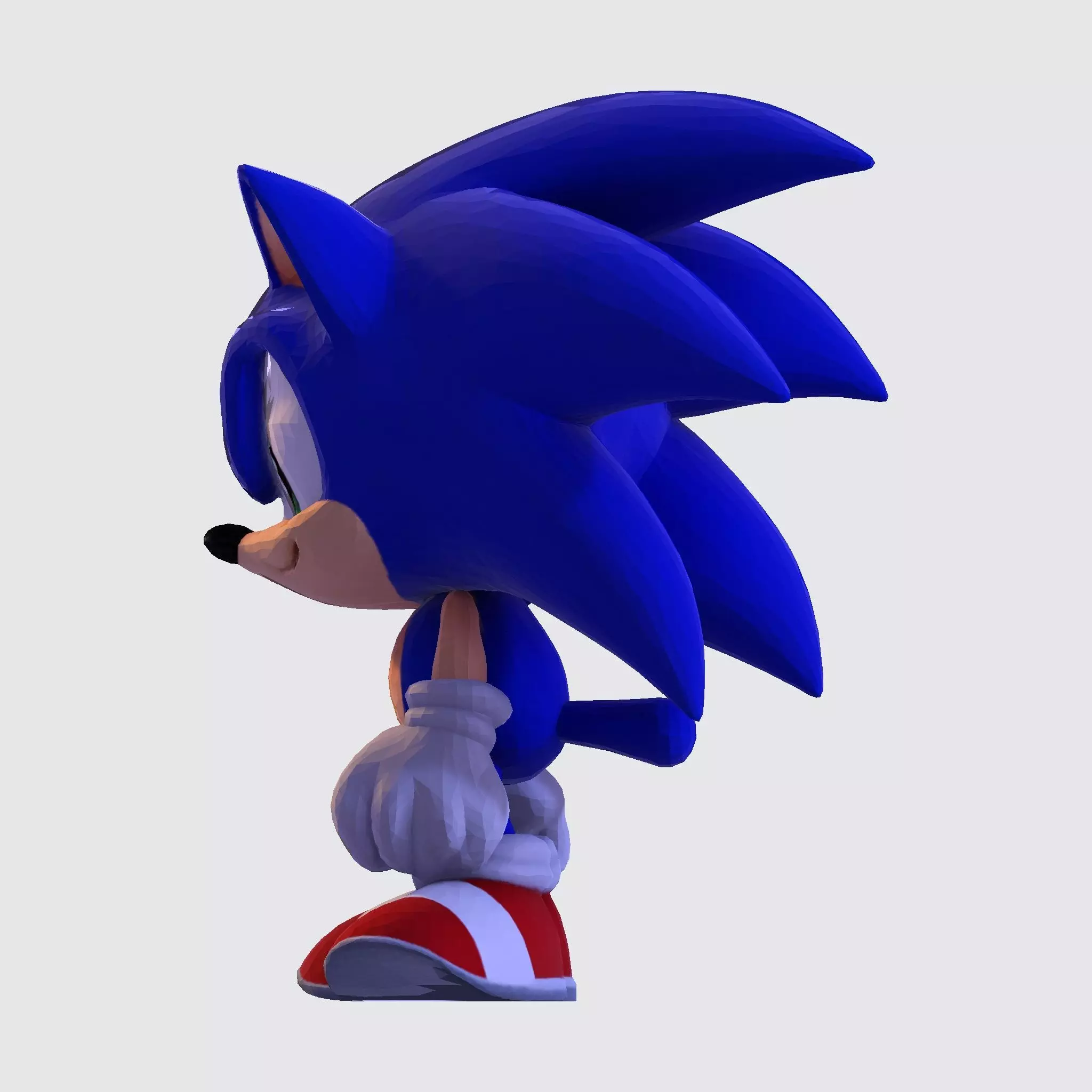 Sonic the Hedgehog Made 3D Printable Figurine 3D print model_16