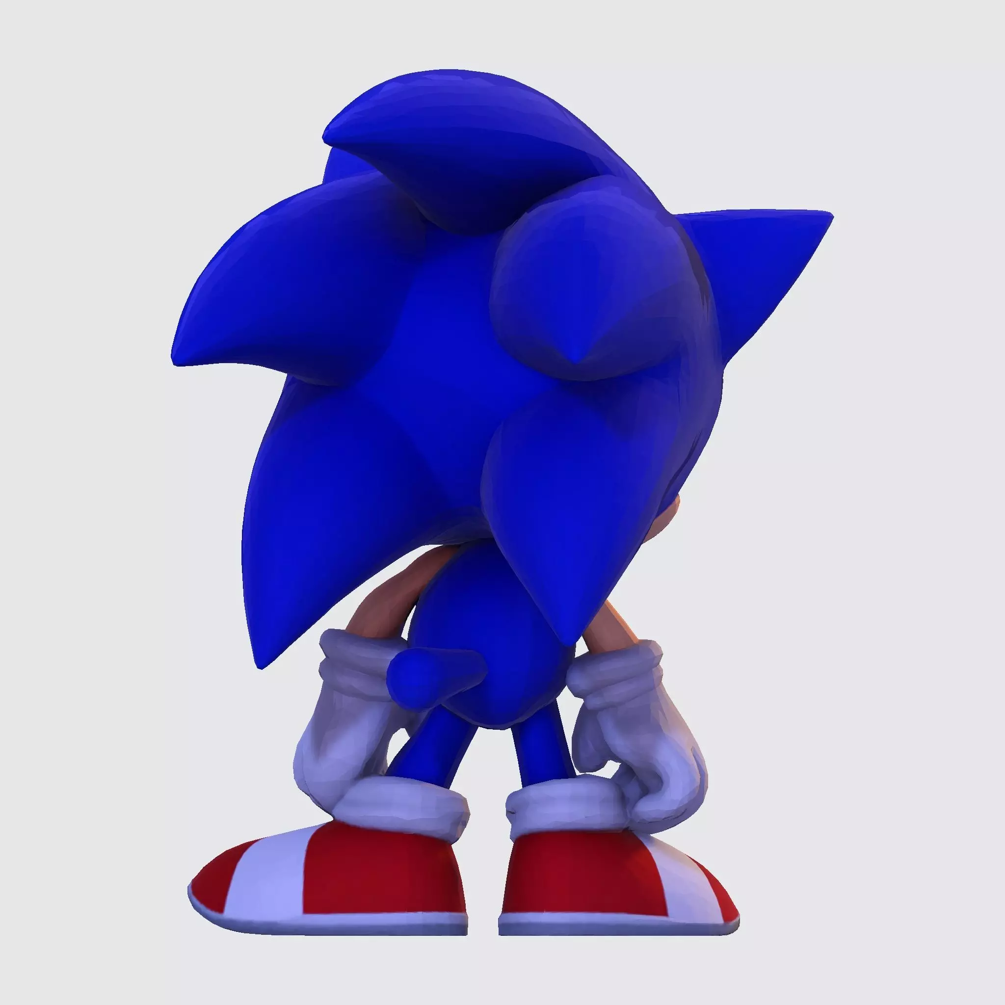 Sonic the Hedgehog Made 3D Printable Figurine 3D print model_17