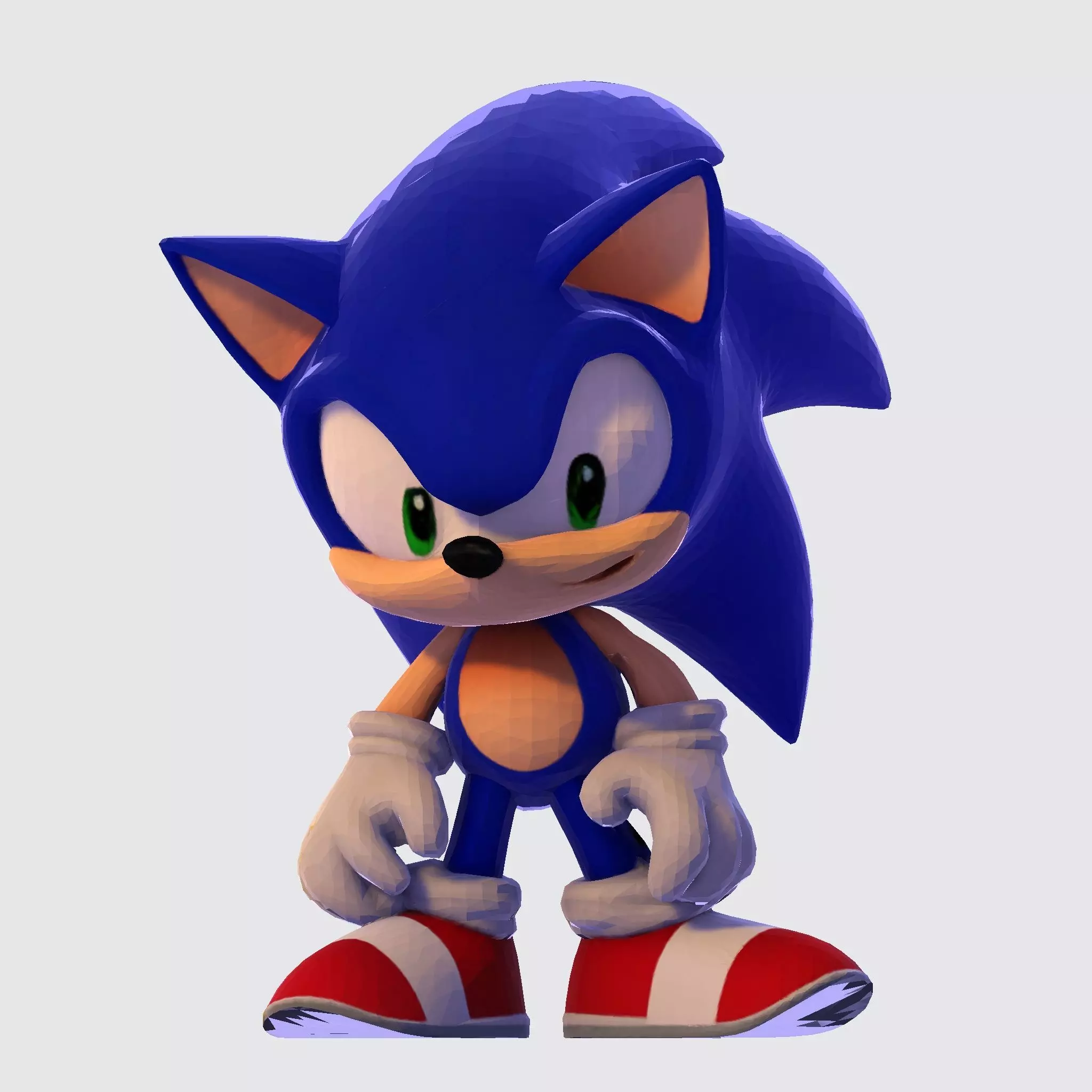 Sonic the Hedgehog Made 3D Printable Figurine 3D print model_15