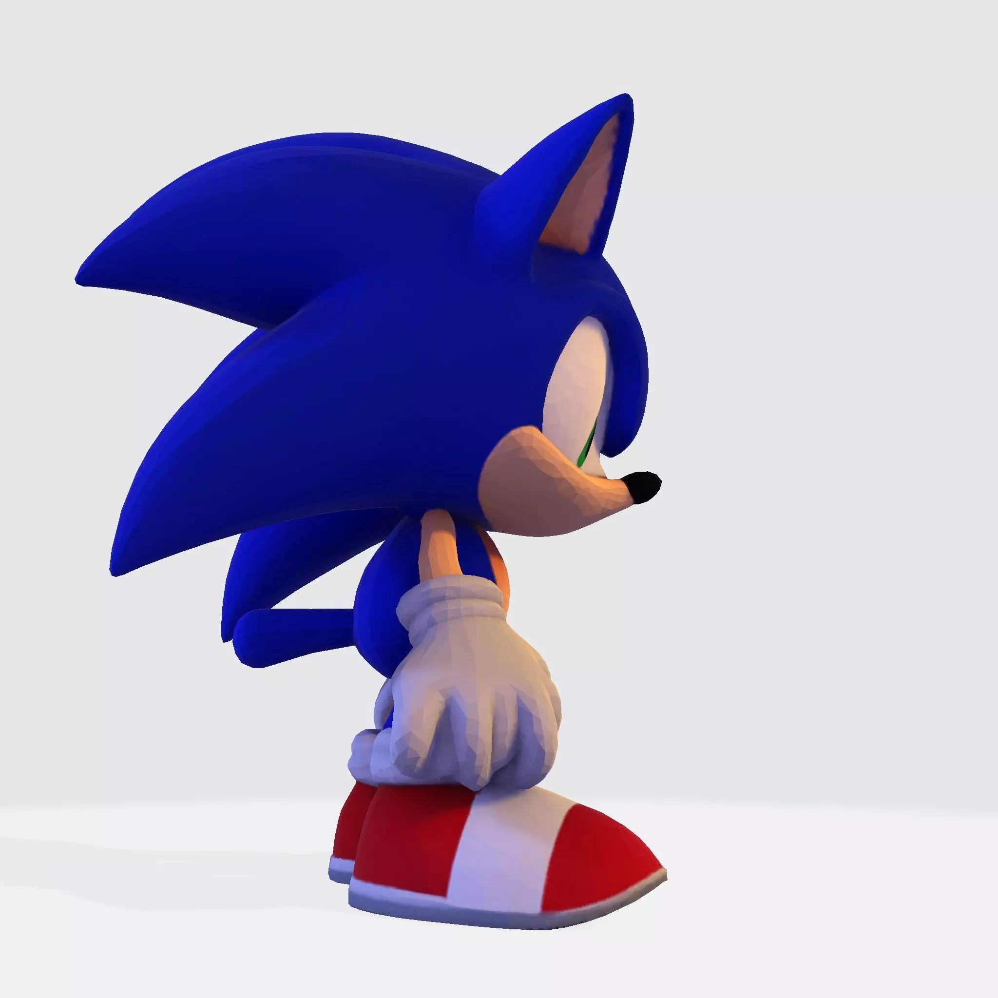 Sonic the Hedgehog Made 3D Printable Figurine 3D print model_8