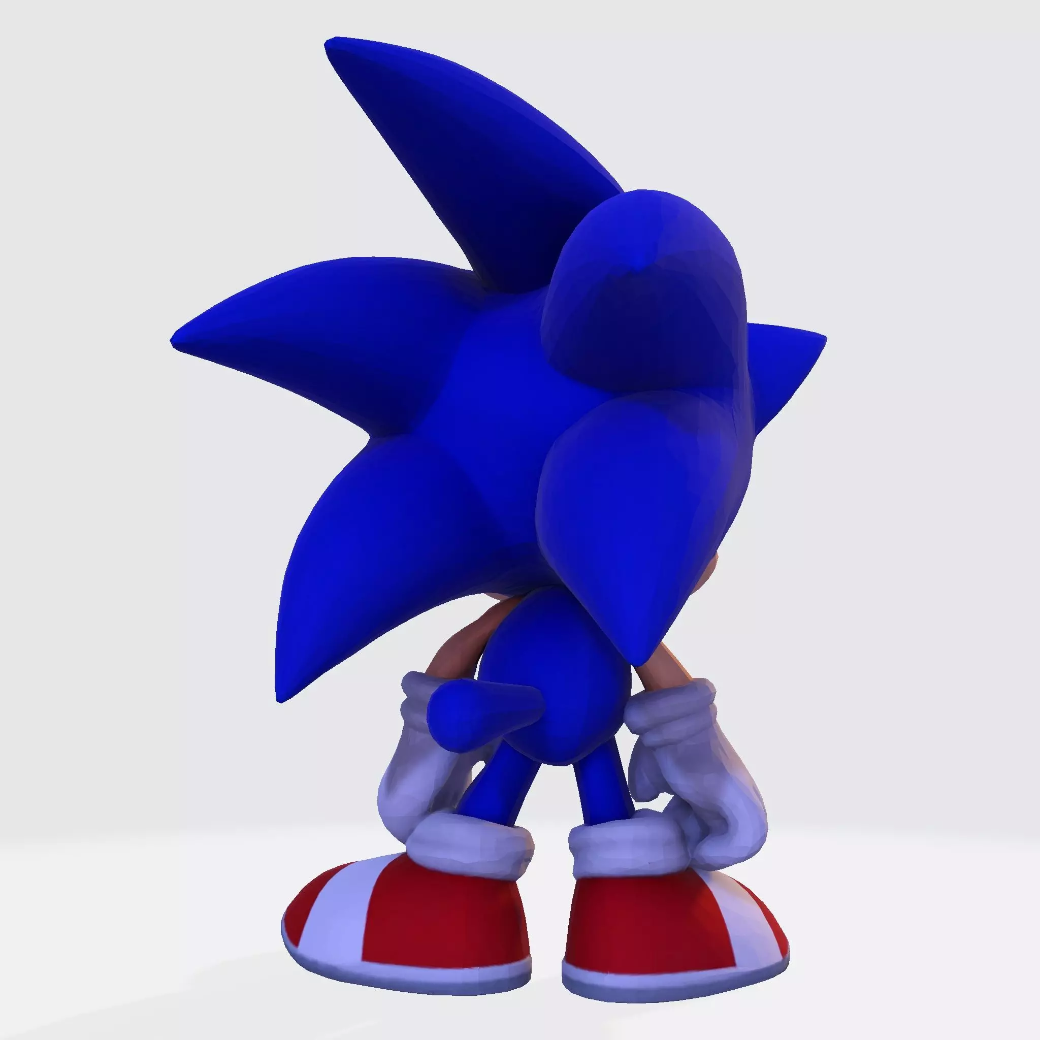 Sonic the Hedgehog Made 3D Printable Figurine 3D print model_6