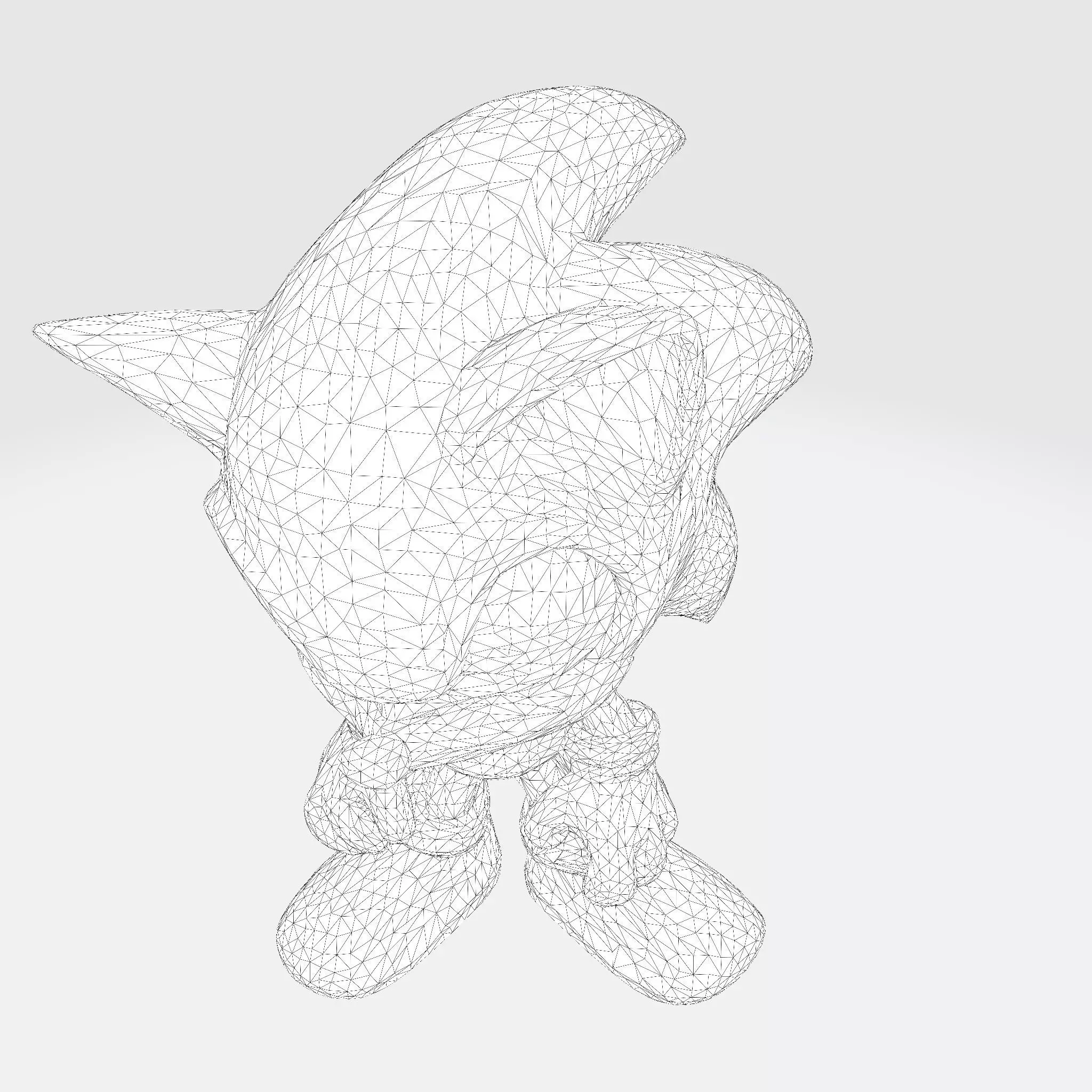 Sonic the Hedgehog Made 3D Printable Figurine 3D print model_20