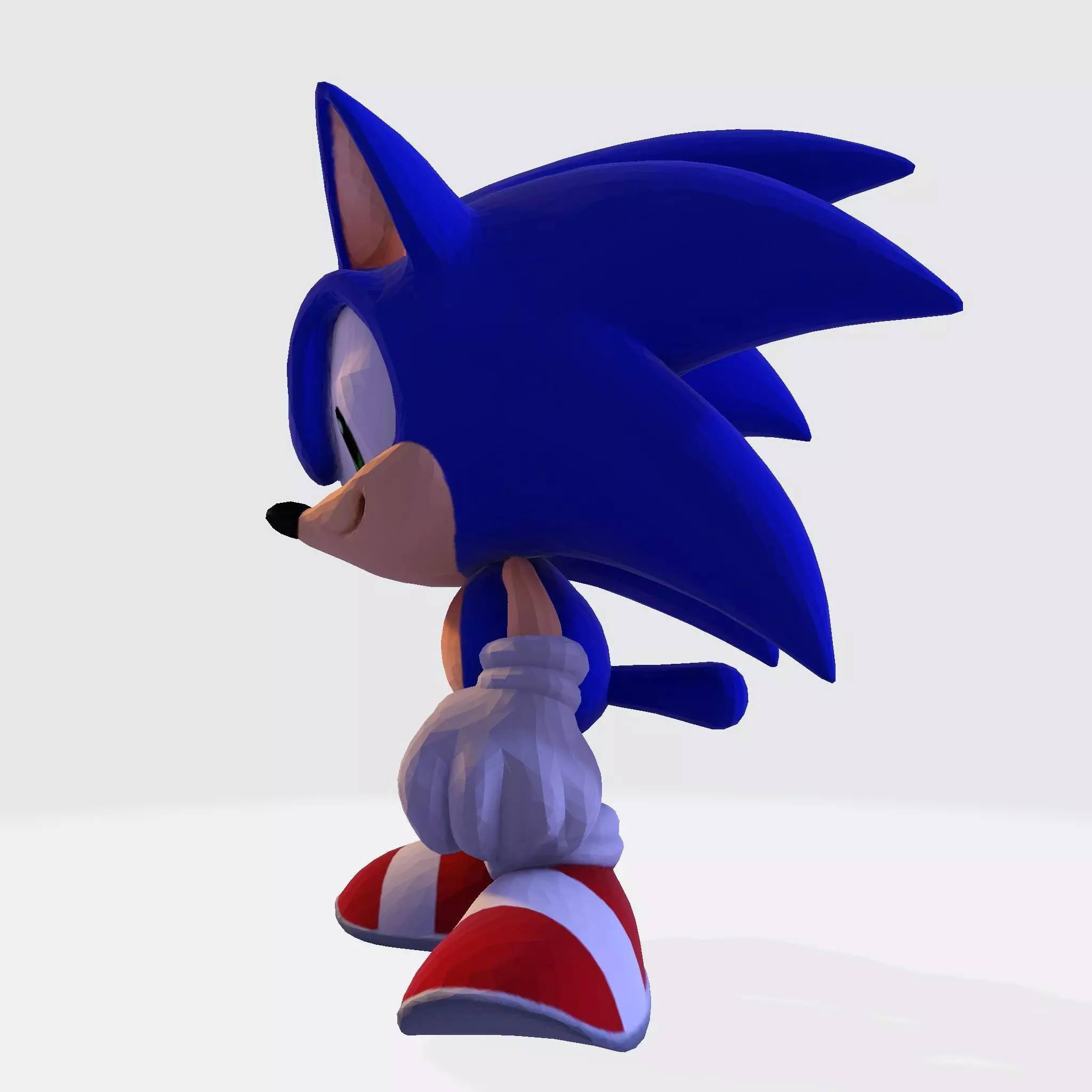 Sonic the Hedgehog Made 3D Printable Figurine 3D print model_4
