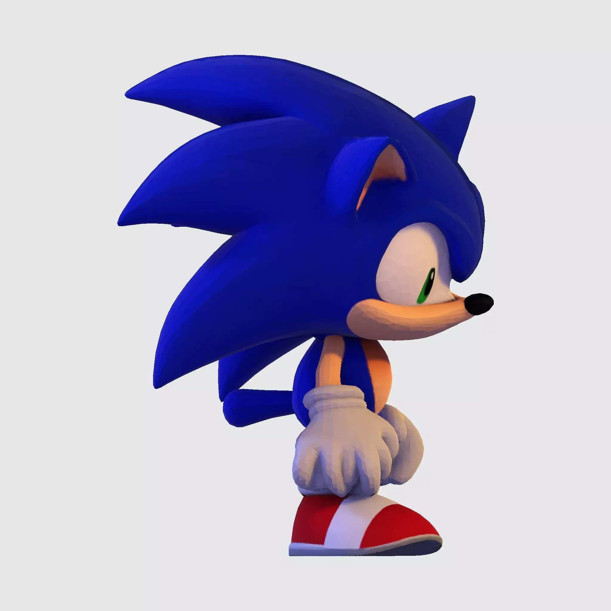 Sonic the Hedgehog Made 3D Printable Figurine 3D print model_18