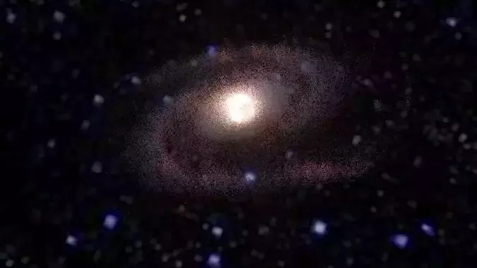 Swirling Spanish Dance Galaxy 3D model
