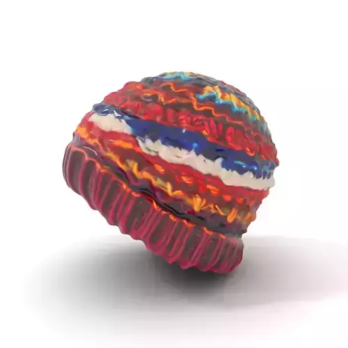 Vibrant Knitted Beanie model pack