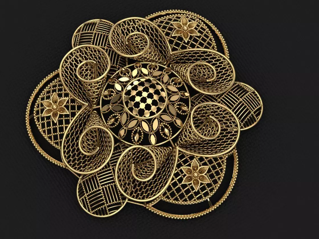 Fusion Quwaiti Pendant Set 4 3D print model_0