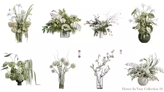 Flower In Vase Collection 10 