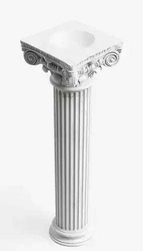 Classical Corinthian Column Ancient Greek Architectural Pillar Low-poly 3D model