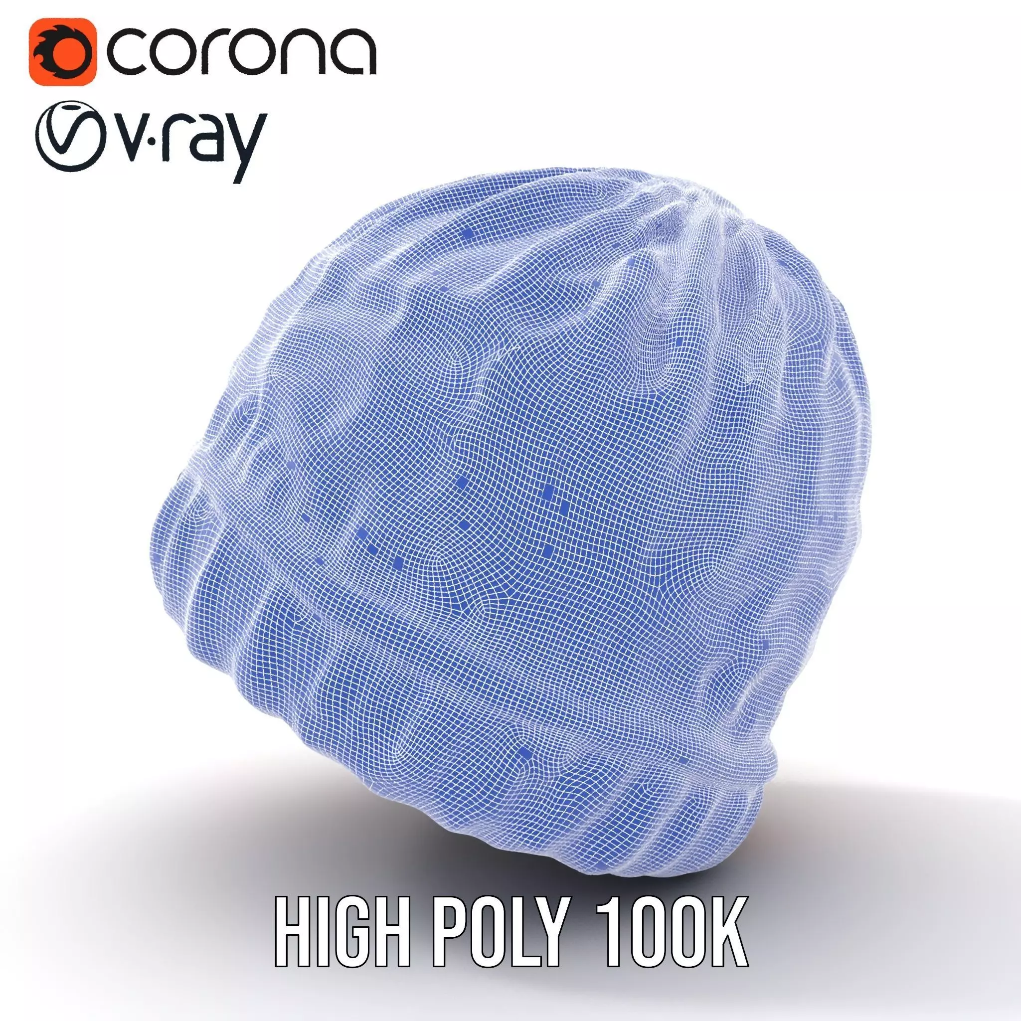 Colorful Knitted Beanie model pack Low-poly 3D model_32