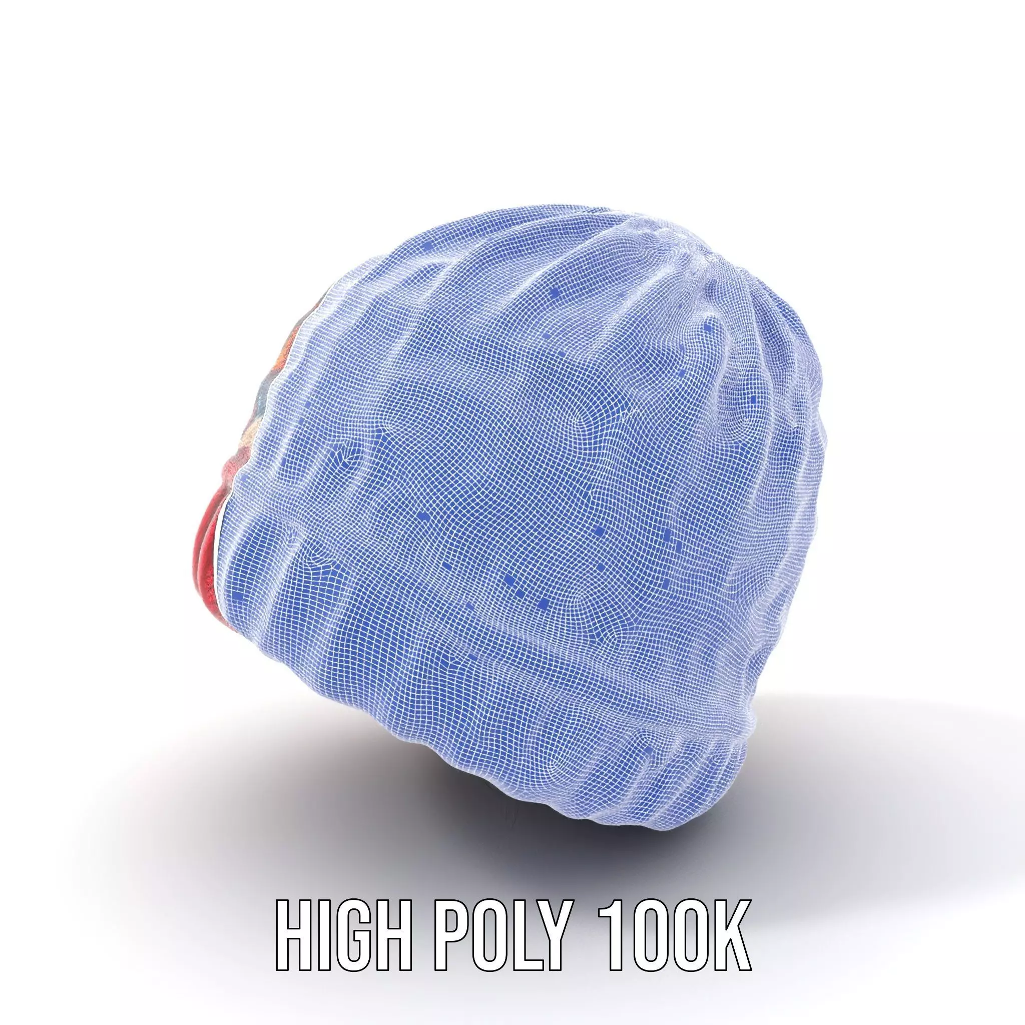 Colorful Knitted Beanie model pack Low-poly 3D model_4