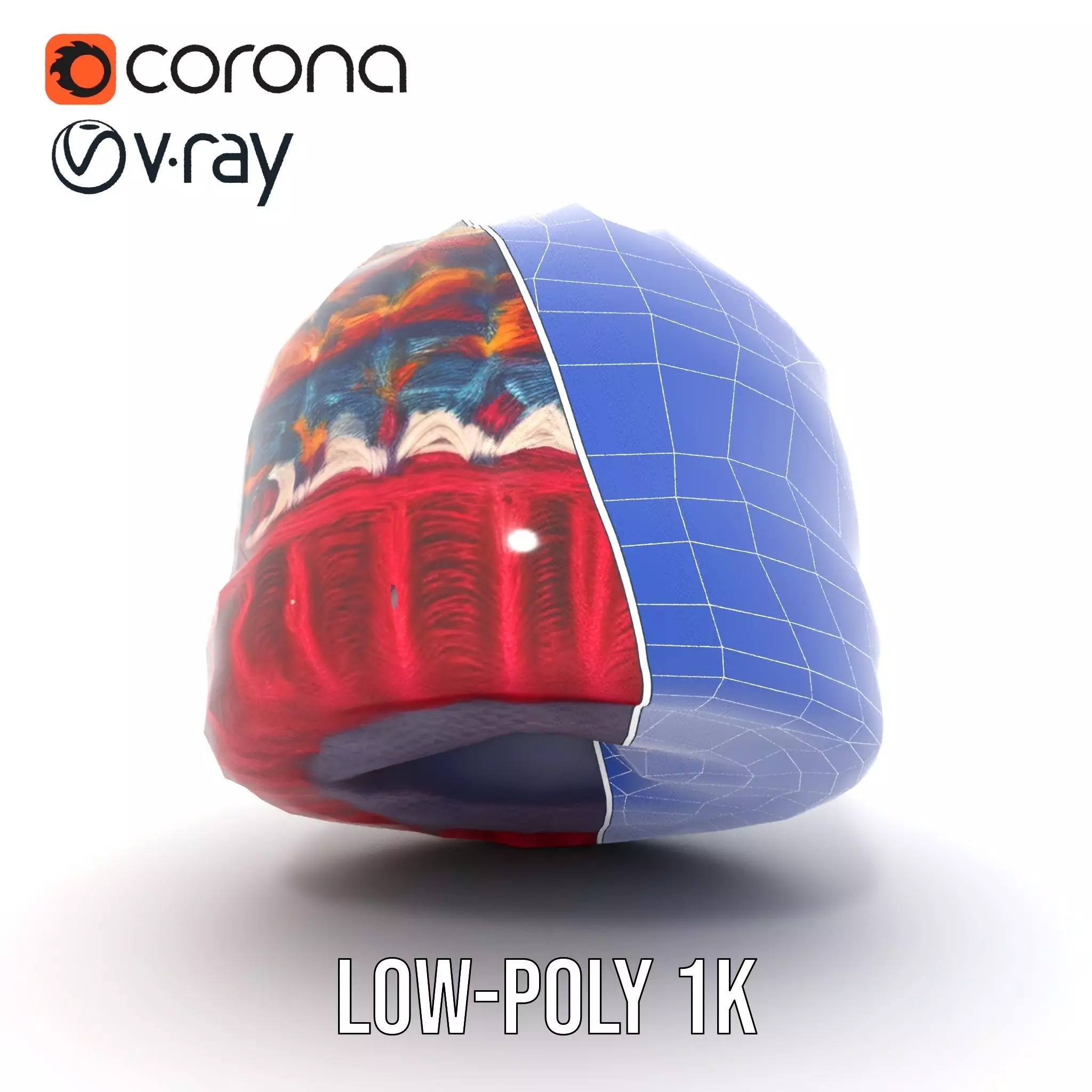 Colorful Knitted Beanie model pack Low-poly 3D model_23