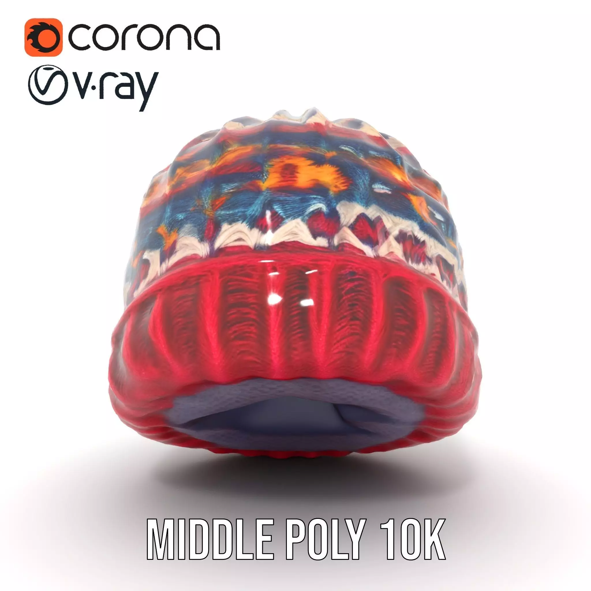 Colorful Knitted Beanie model pack Low-poly 3D model_19