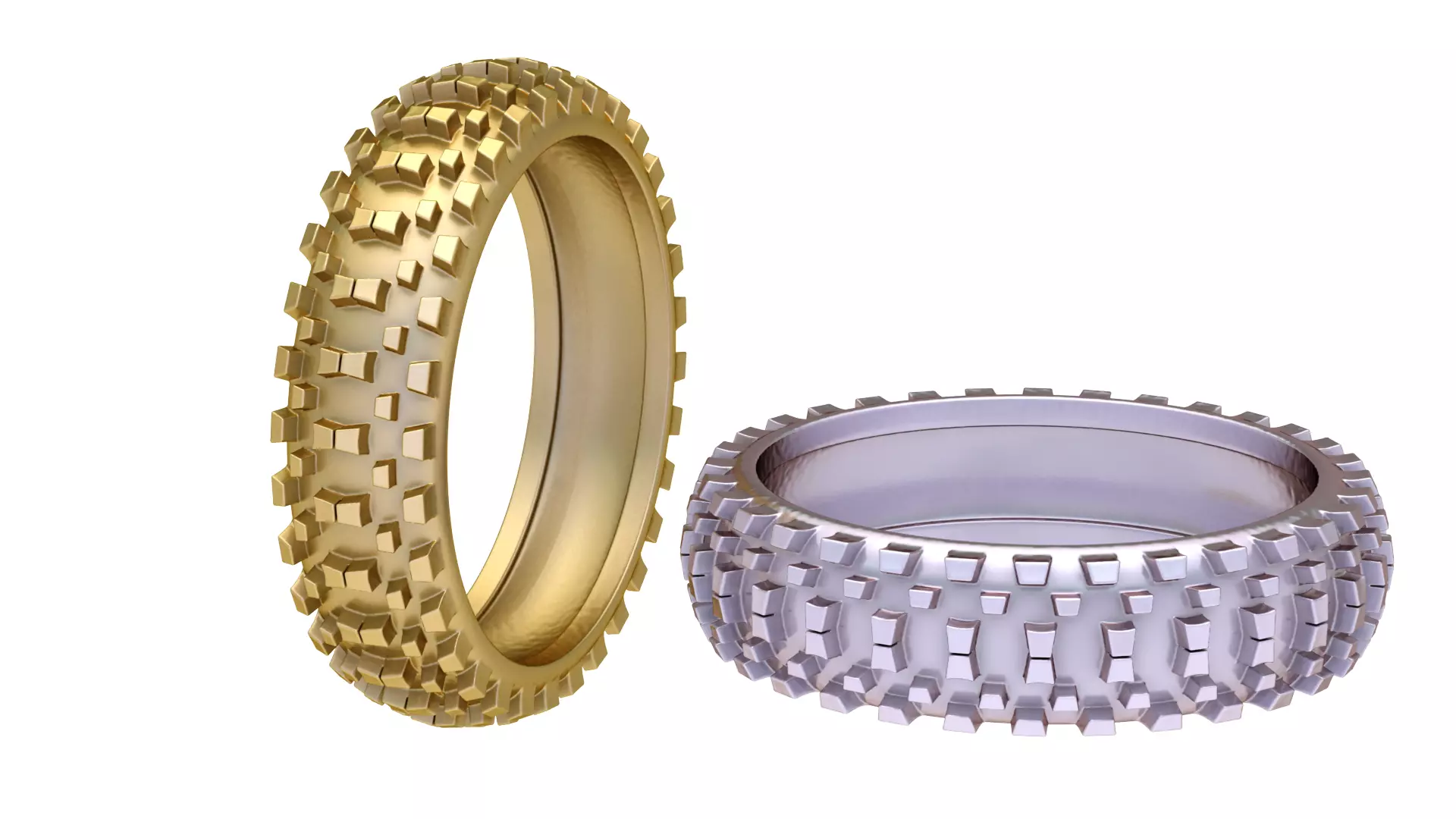 Golden Gear Edge Ring 3D print model
