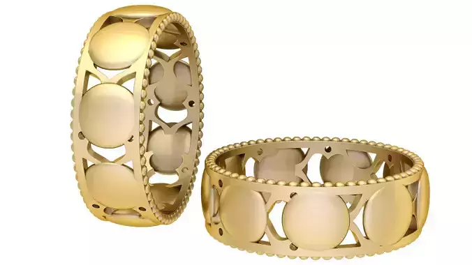 Lunar Disc Eternity Band