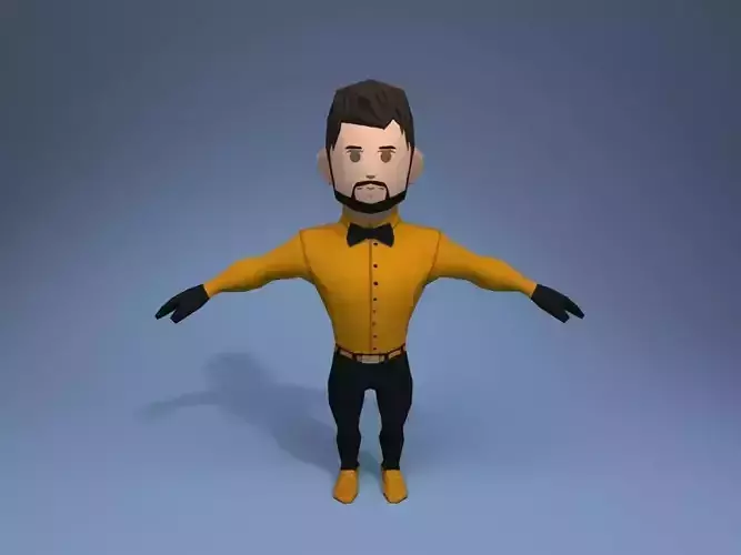 Medieval character gentleman