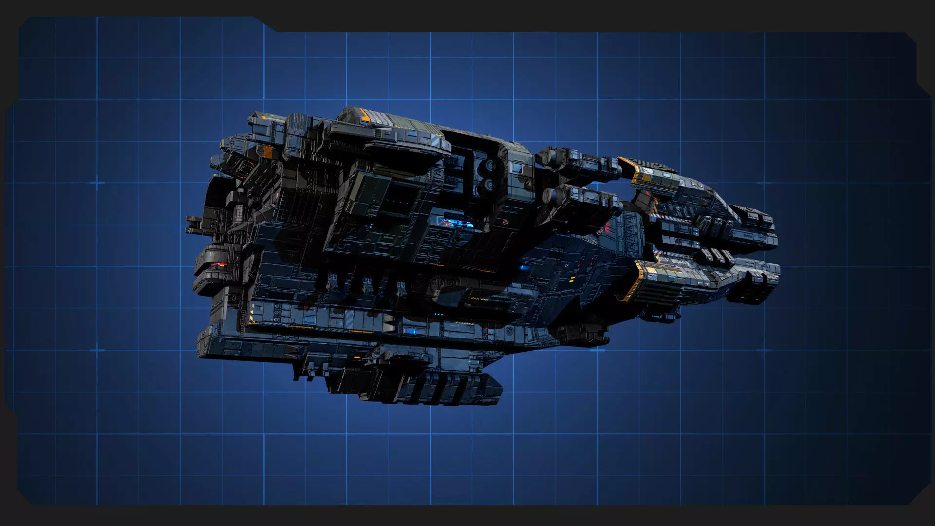 STARSHIPS - Pack09 Low-poly 3D model_14