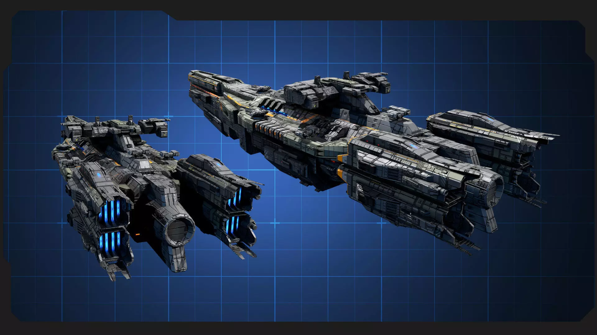 STARSHIPS - Pack09 Low-poly 3D model_37