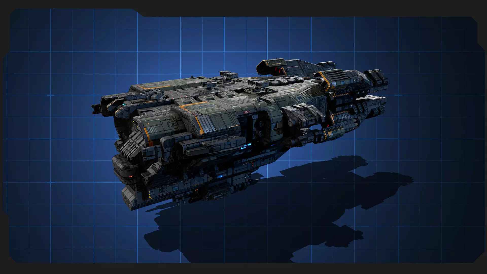 STARSHIPS - Pack09 Low-poly 3D model_5