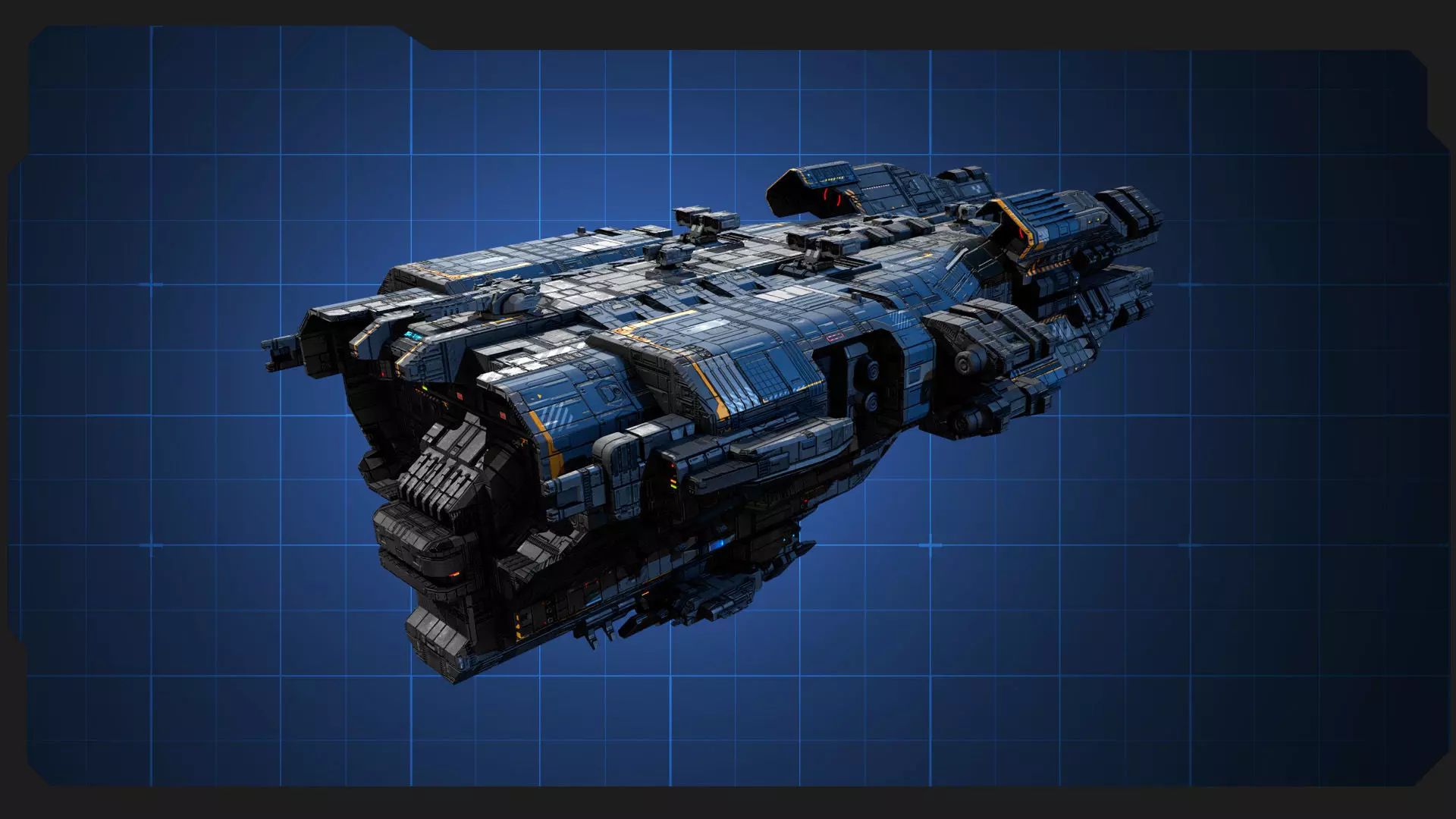 STARSHIPS - Pack09 Low-poly 3D model_9