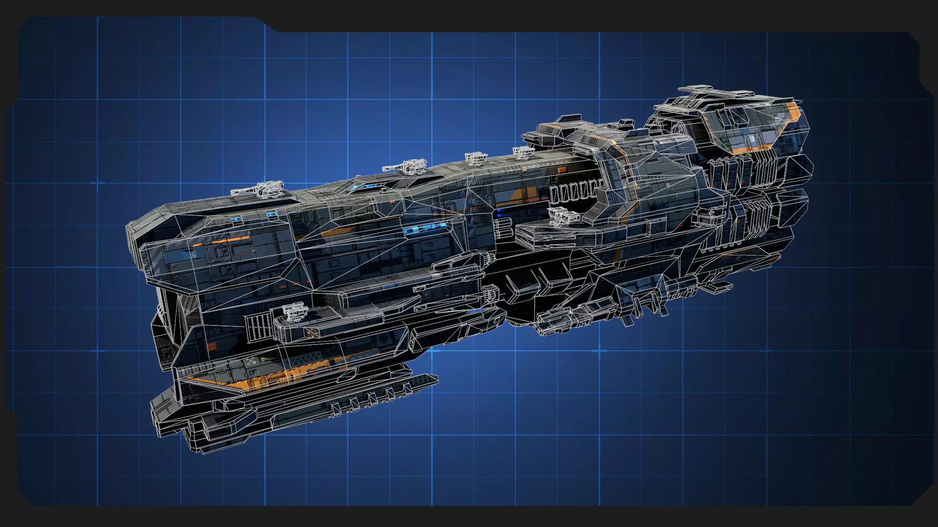 STARSHIPS - Pack09 Low-poly 3D model_28