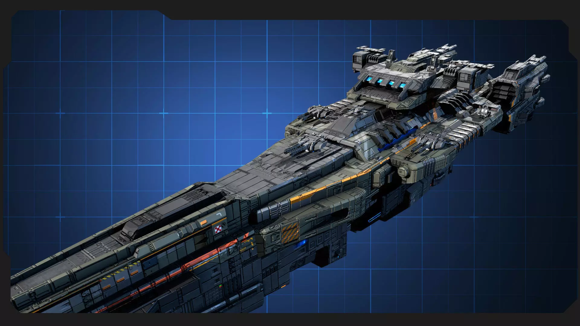 STARSHIPS - Pack09 Low-poly 3D model_36