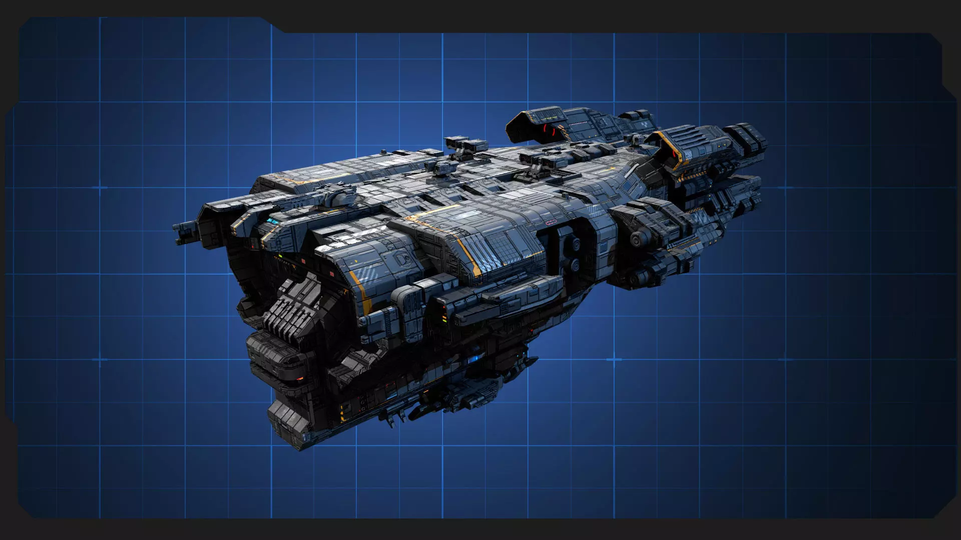 STARSHIPS - Pack09 Low-poly 3D model_11