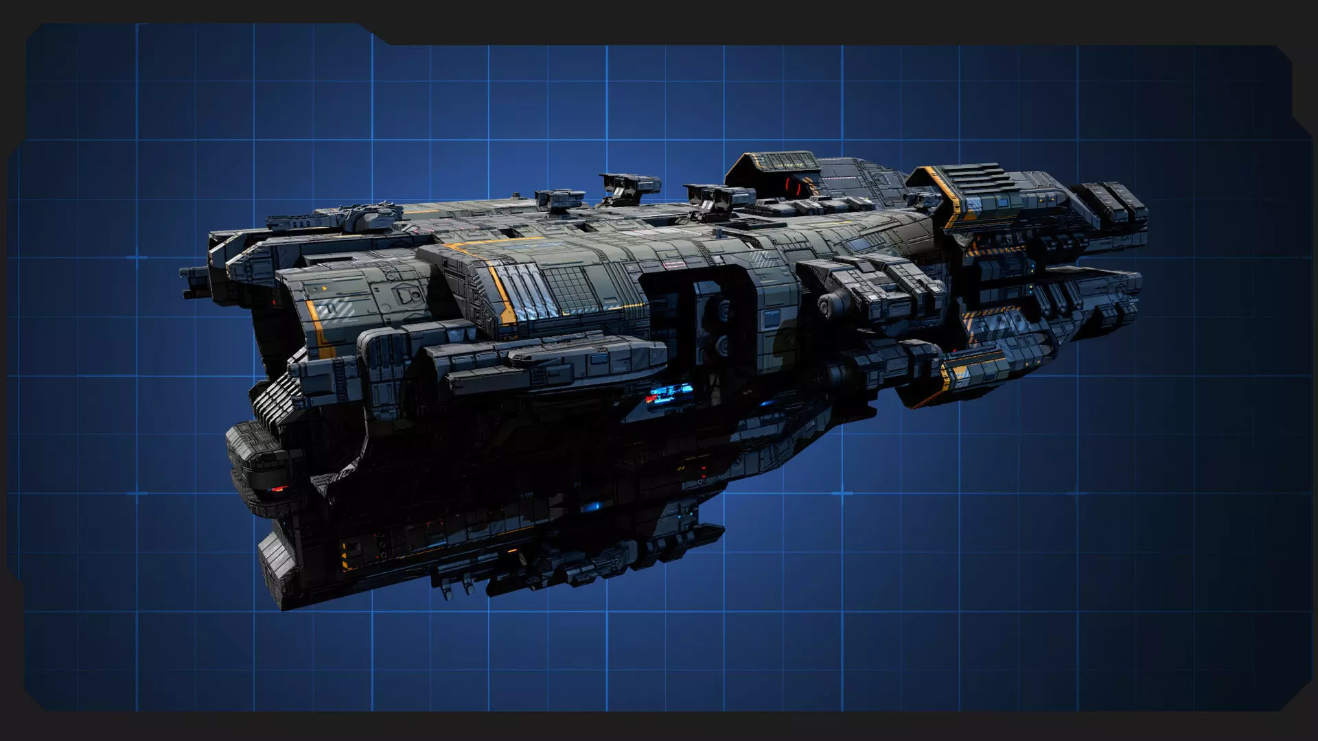 STARSHIPS - Pack09 Low-poly 3D model_12