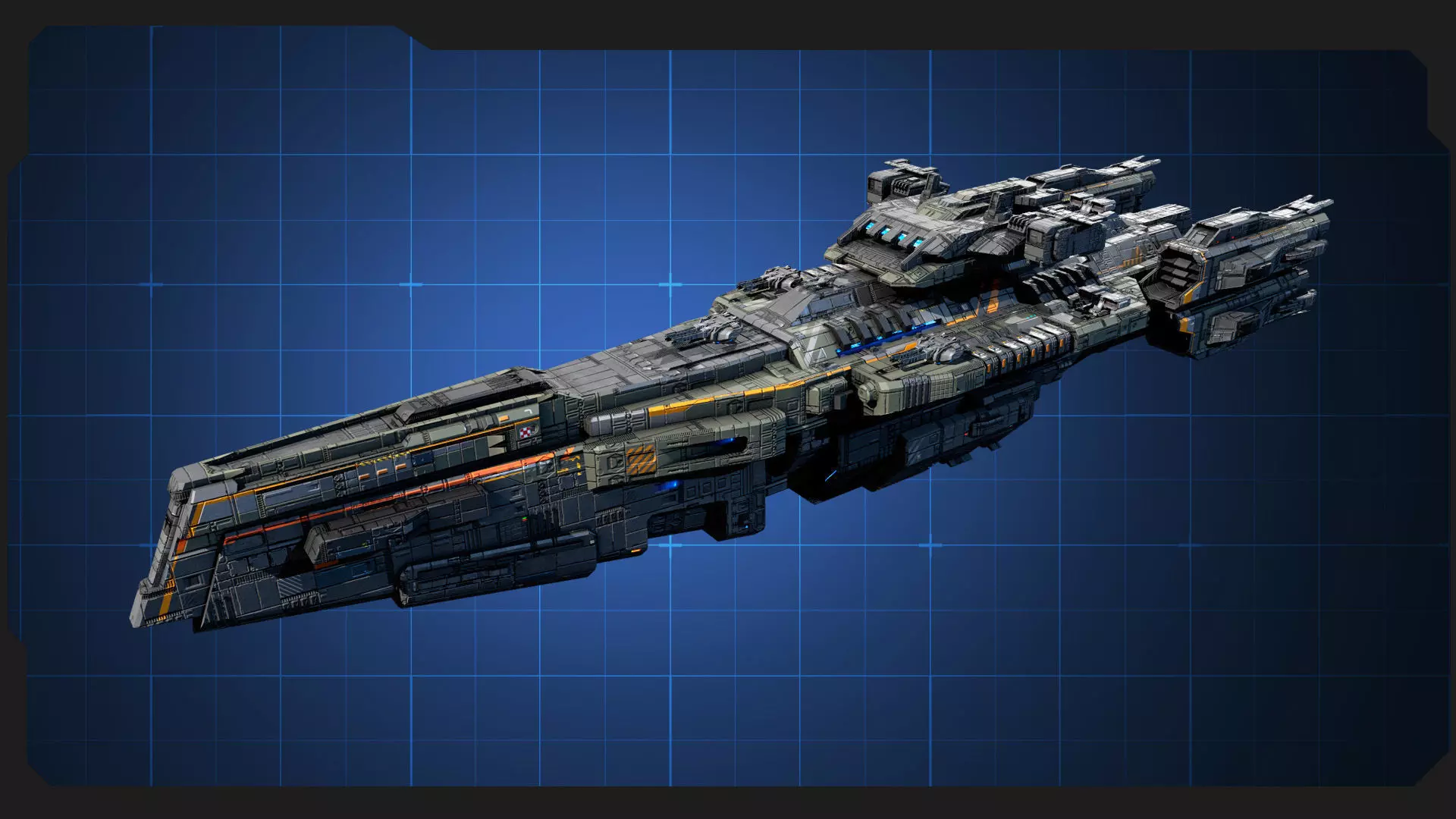 STARSHIPS - Pack09 Low-poly 3D model_32